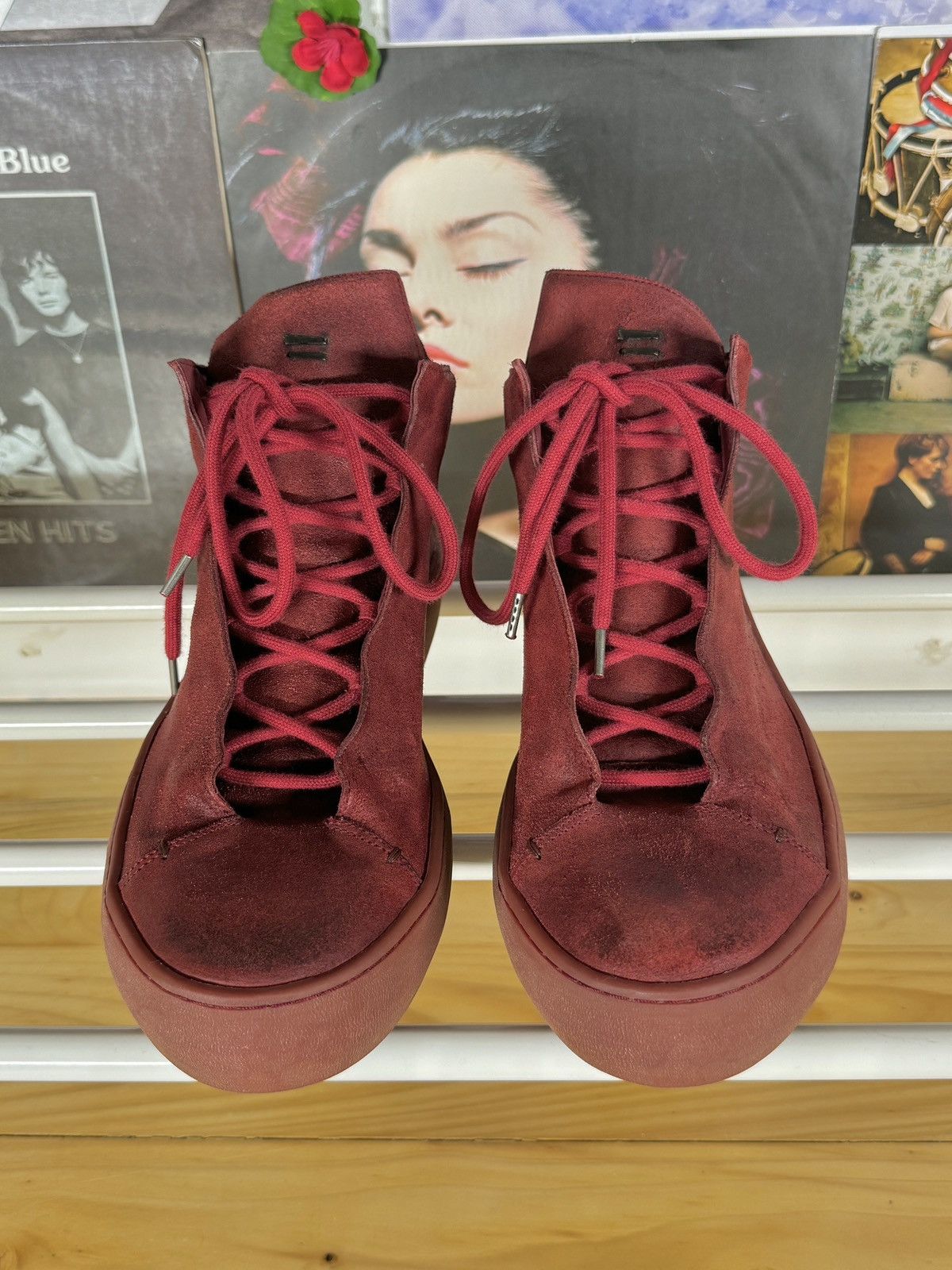 The Last Conspiracy Reverse Leather High Top Shoes Size US 10 / EU 43 - 5 Thumbnail