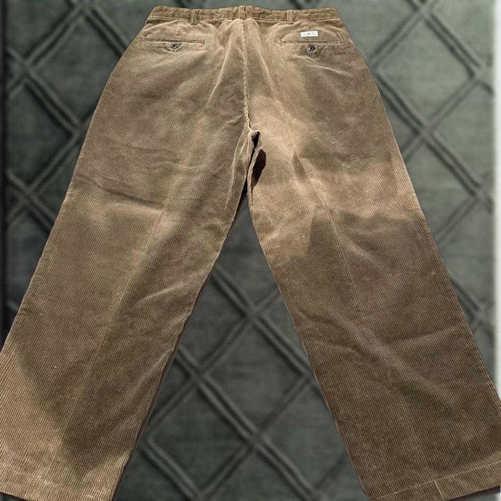 Polo Ralph Lauren VINTAGE Polo Ralph Lauren Pants Men Brown Mid Rise Pleated Corduroy 36x30 Kohl? Size US M / EU 48-50 / 2 - 1 Thumbnail