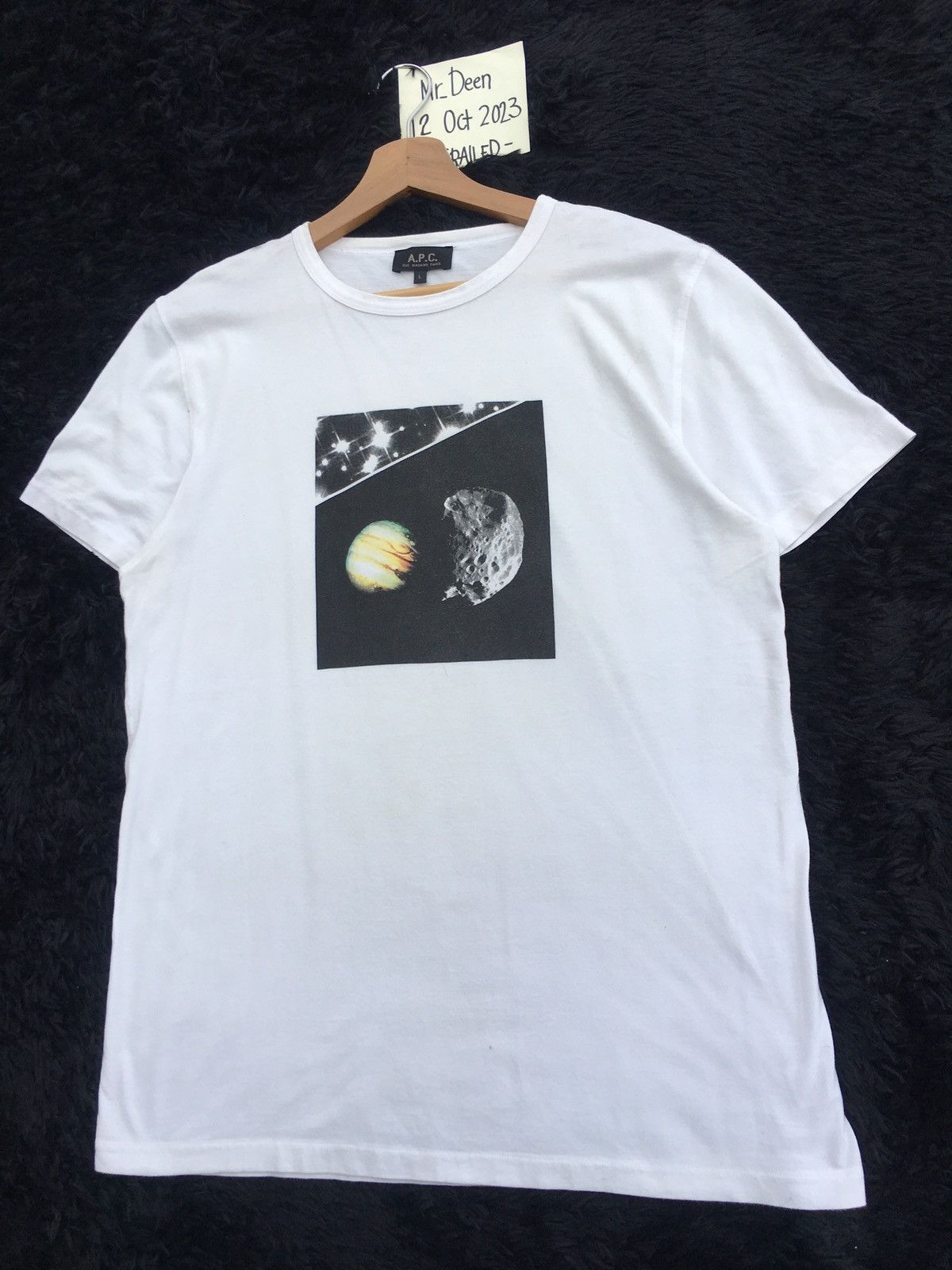 A.P.C. Rare Vintage A.P.C Planets Tshirt Size US L / EU 52-54 / 3 - 3 Thumbnail