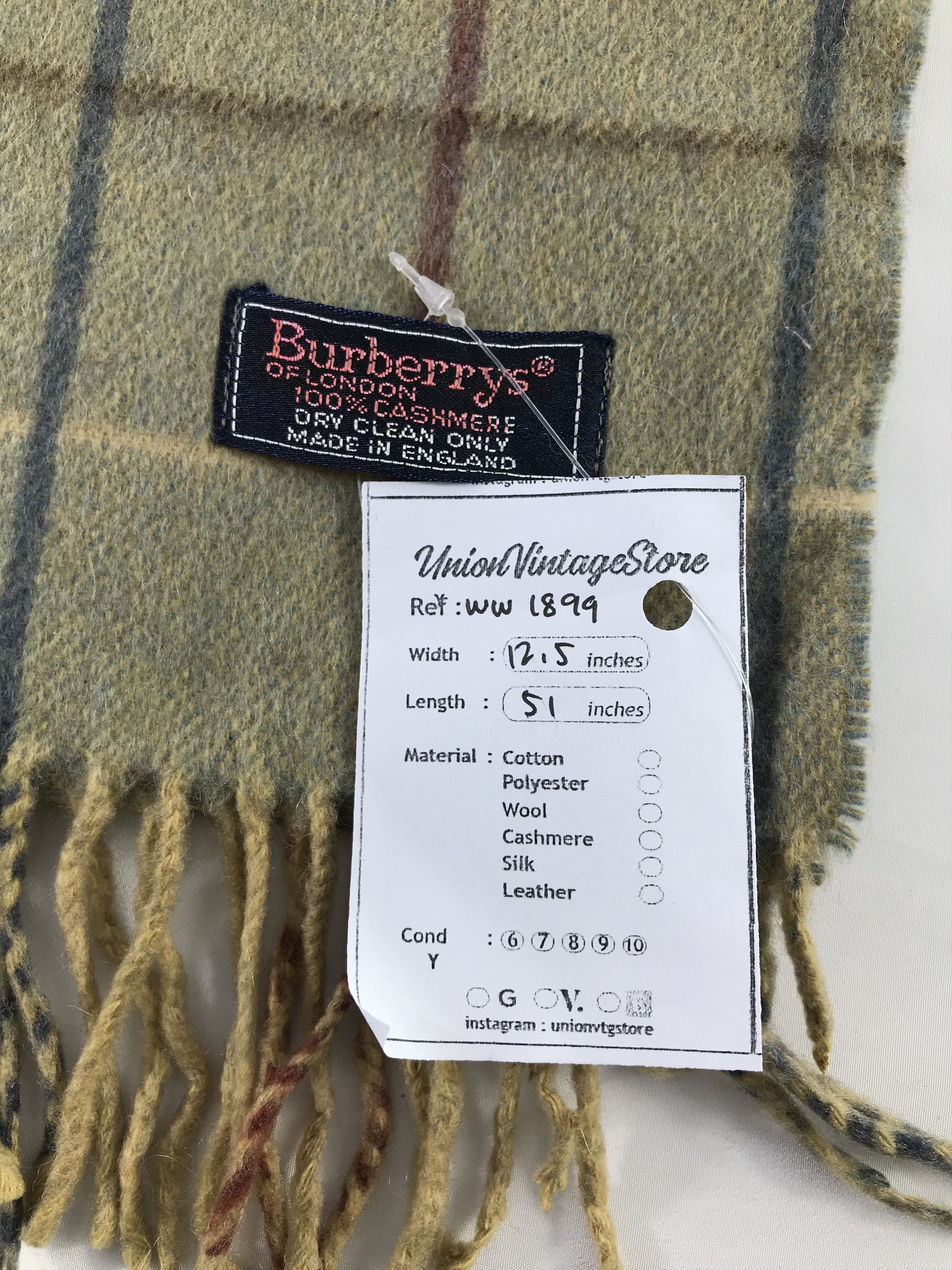 Burberry × Vintage Burberry Scarf / Muffler / Neckwear - WW1899 Size ONE SIZE - 6 Thumbnail