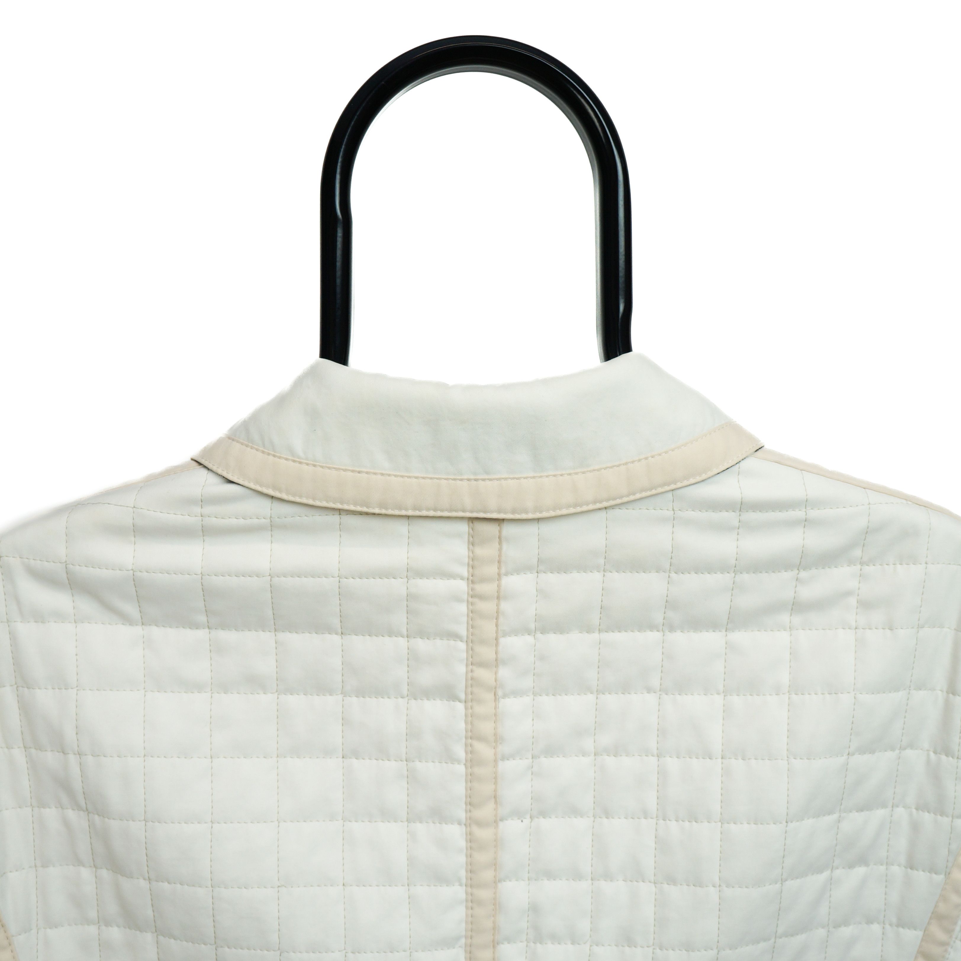 Burberry BURBERRY Quilted Women Jacket White Cream Vintage 90s 00s Size S / US 4 / IT 40 - 4 Thumbnail
