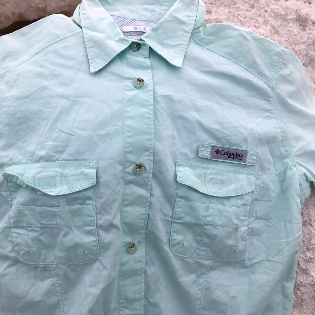 Columbia × Hysteric Glamour Columbia Natural organic Sea Blue Columbia Hunting shirt Size US M / EU 48-50 / 2 - 5 Thumbnail