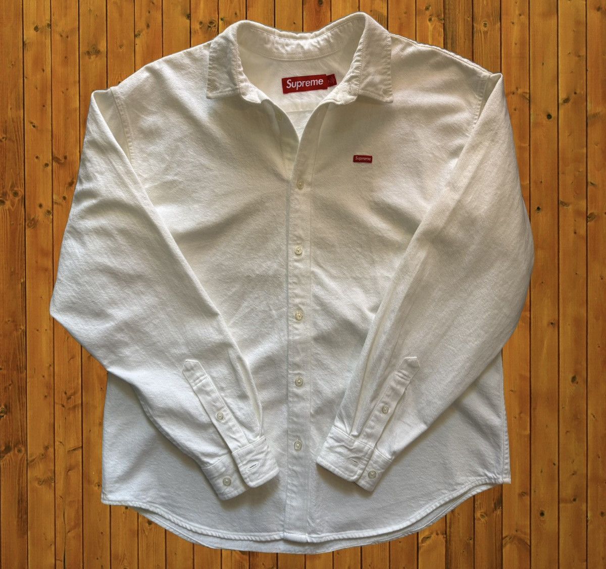 Supreme Supreme Small Box Denim Shirt (FW24) | Grailed