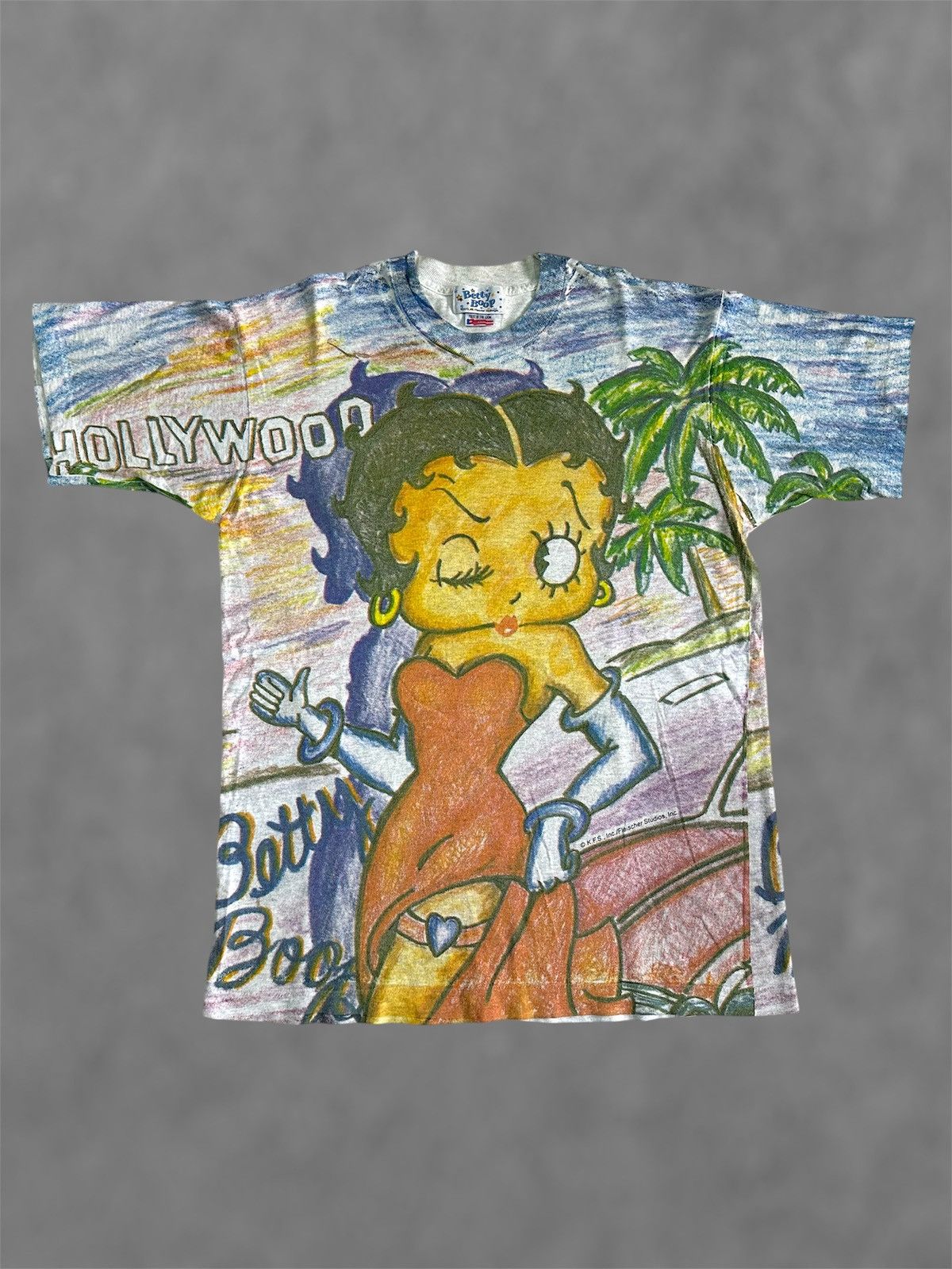 Other Vintage 90’s Betty Boop Alloverprint Cartoon USA Size US L / EU 52-54 / 3 - 1 Thumbnail