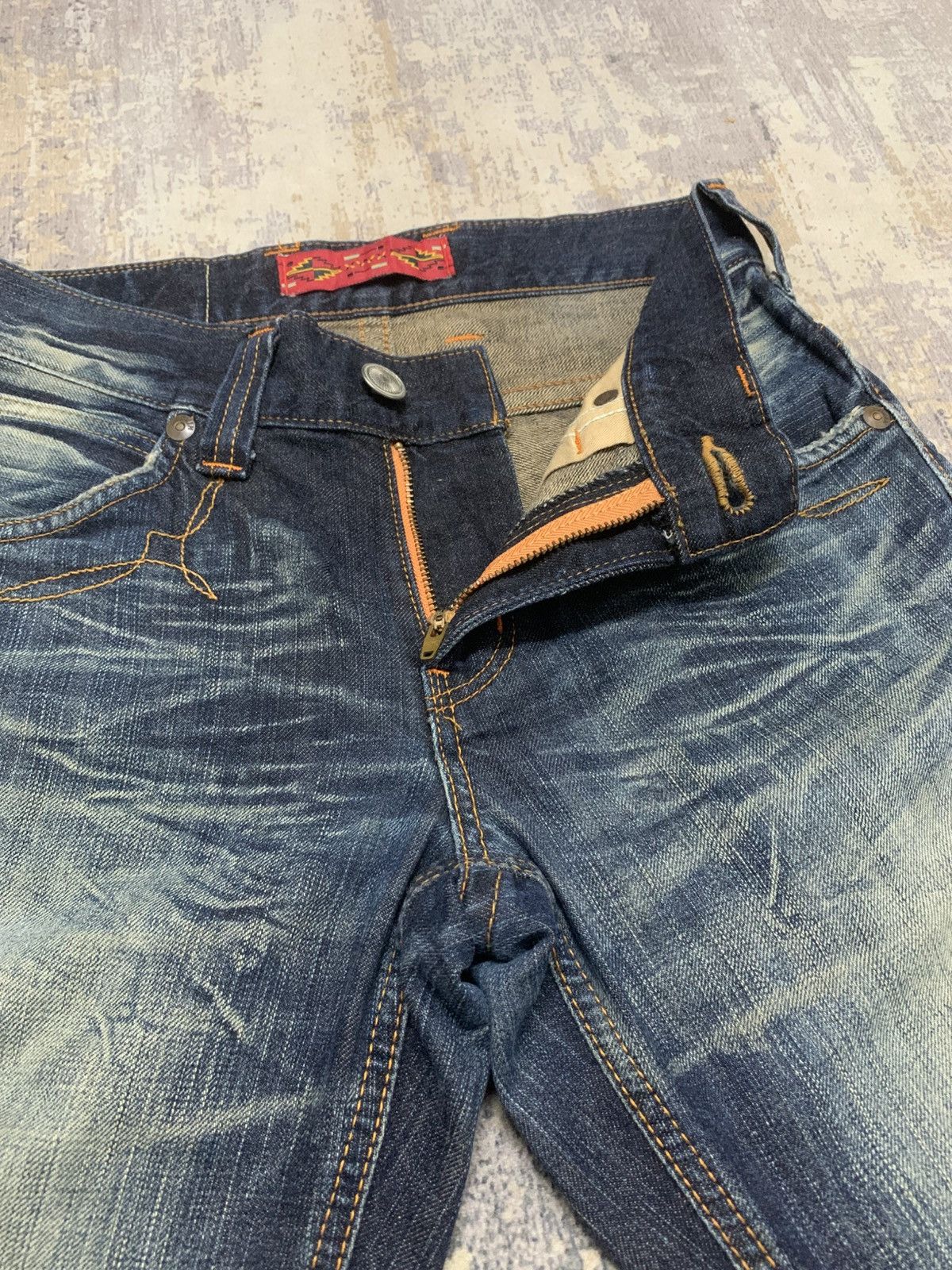 Edwin EDWIN XVS WESTERN COWBOY STYLE LOW RISE JEANS Size US 29 - 5 Thumbnail