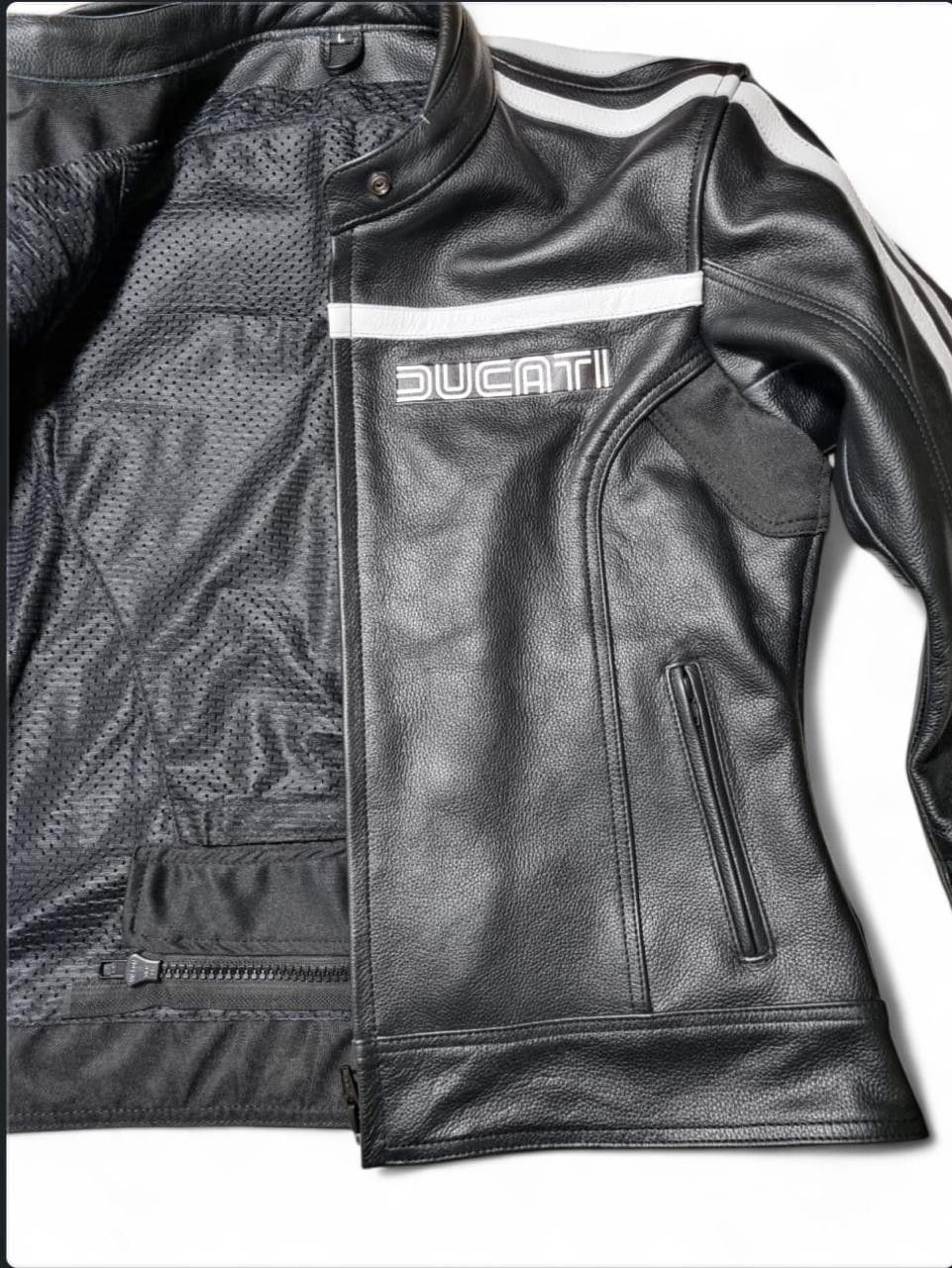 Ducati × Vintage Vintage Ducati Motorbike Leather Jacket Size US L / EU 52-54 / 3 - 3 Thumbnail