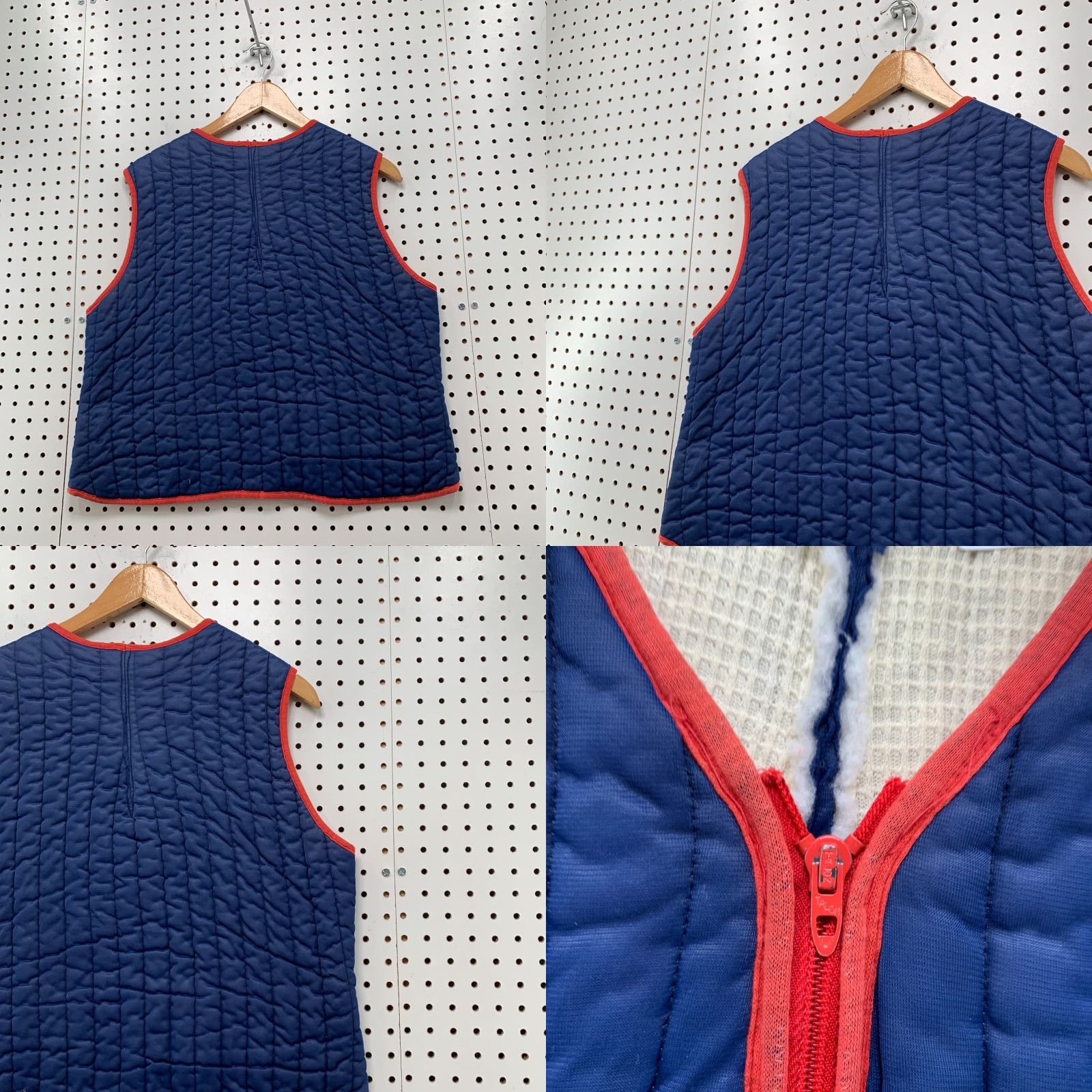 Vintage VINTAGE Quilted Thermal Lined Vest Mens Medium Blue Sleeveless Talon Zip USA Size US M / EU 48-50 / 2 - 8 Thumbnail