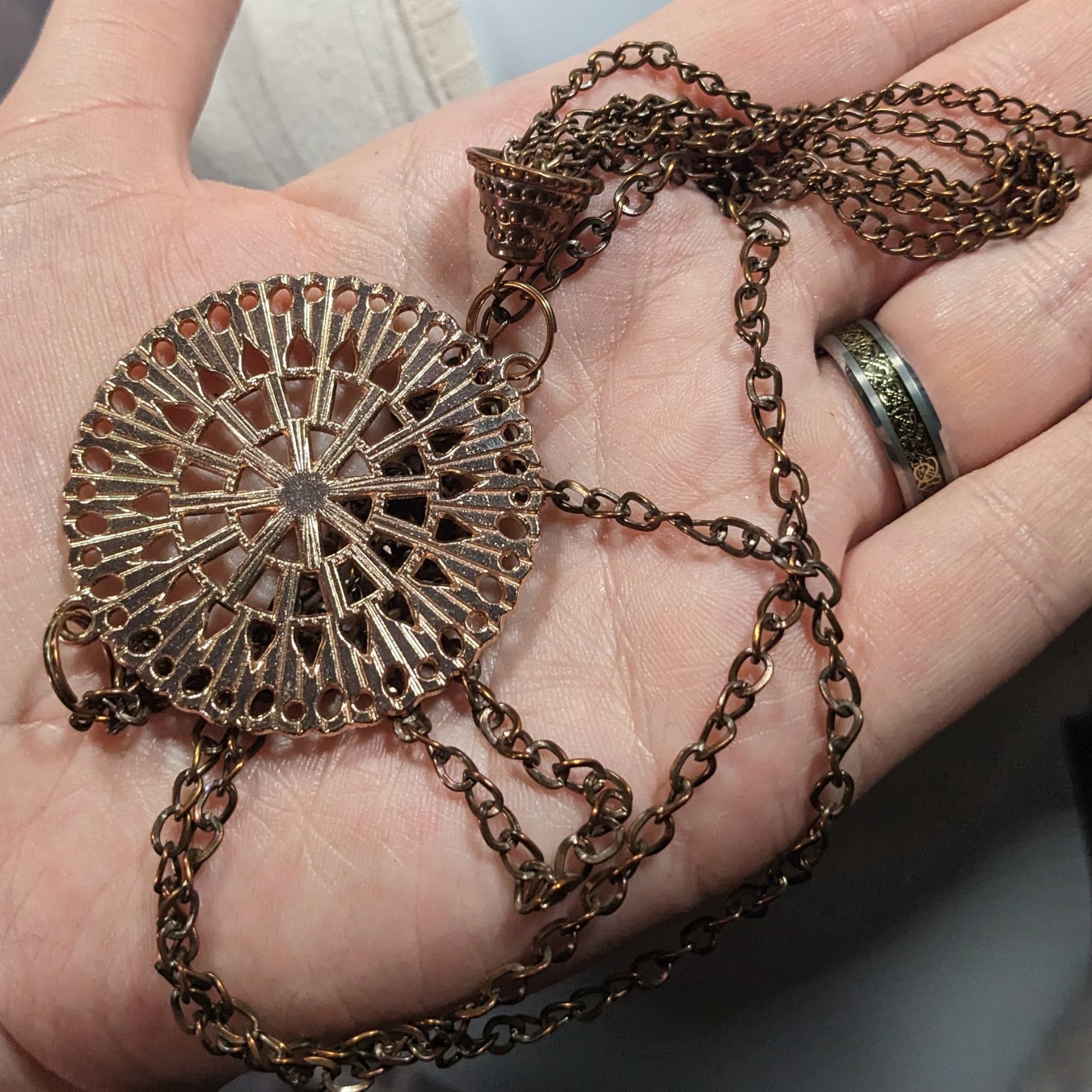 Other Bohemian Copper Tone Medallion Tassel Necklace Size ONE SIZE - 7 Thumbnail
