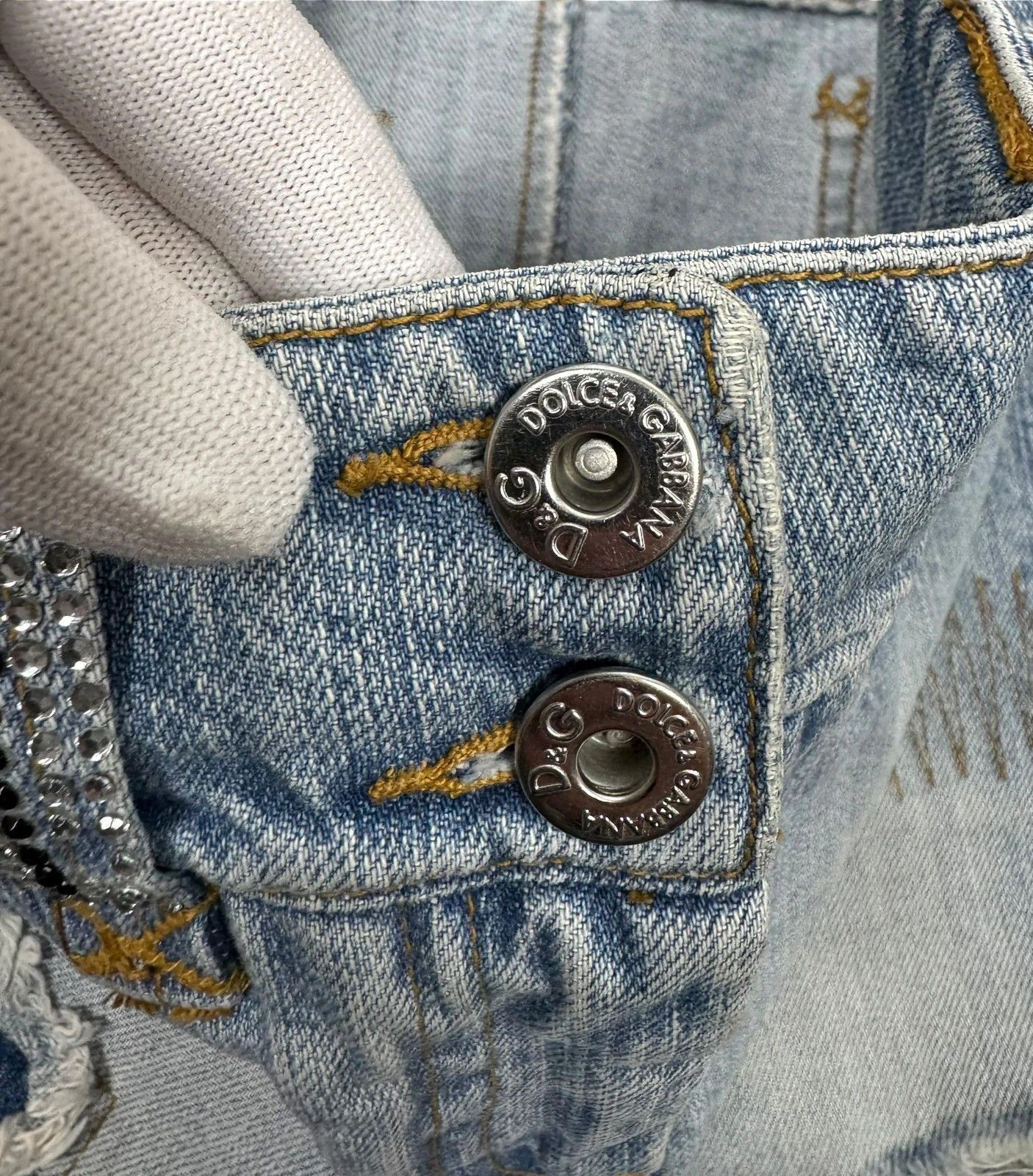 Dolce & Gabbana D&G Vintage Mini Skirt Denim size XS Size 26" / US 2 / IT 38 - 13 Thumbnail