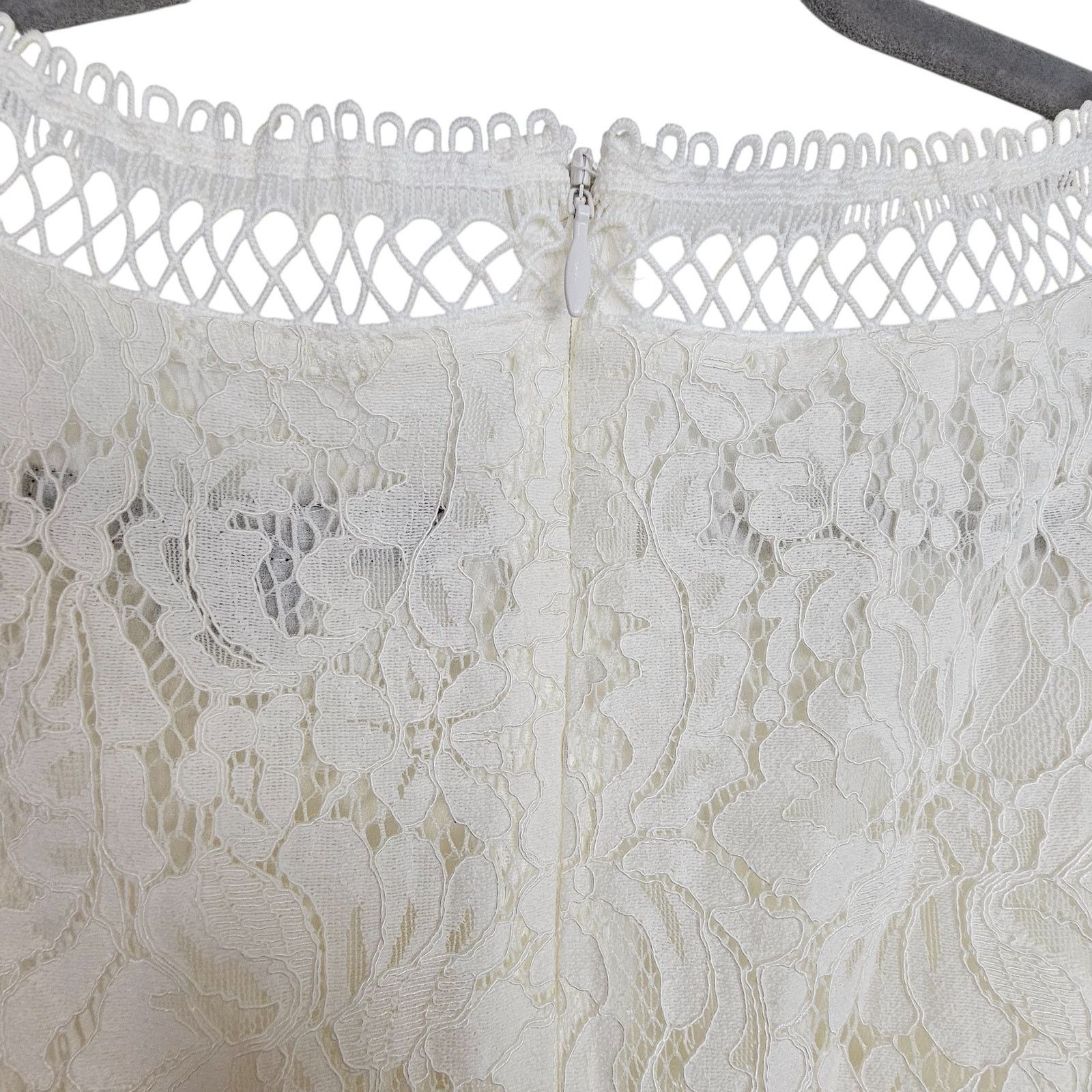 French Connection French Connection Amisha Mini Dress Lace Ruffle Hem Cottage Size S / US 4 / IT 40 - 9 Thumbnail