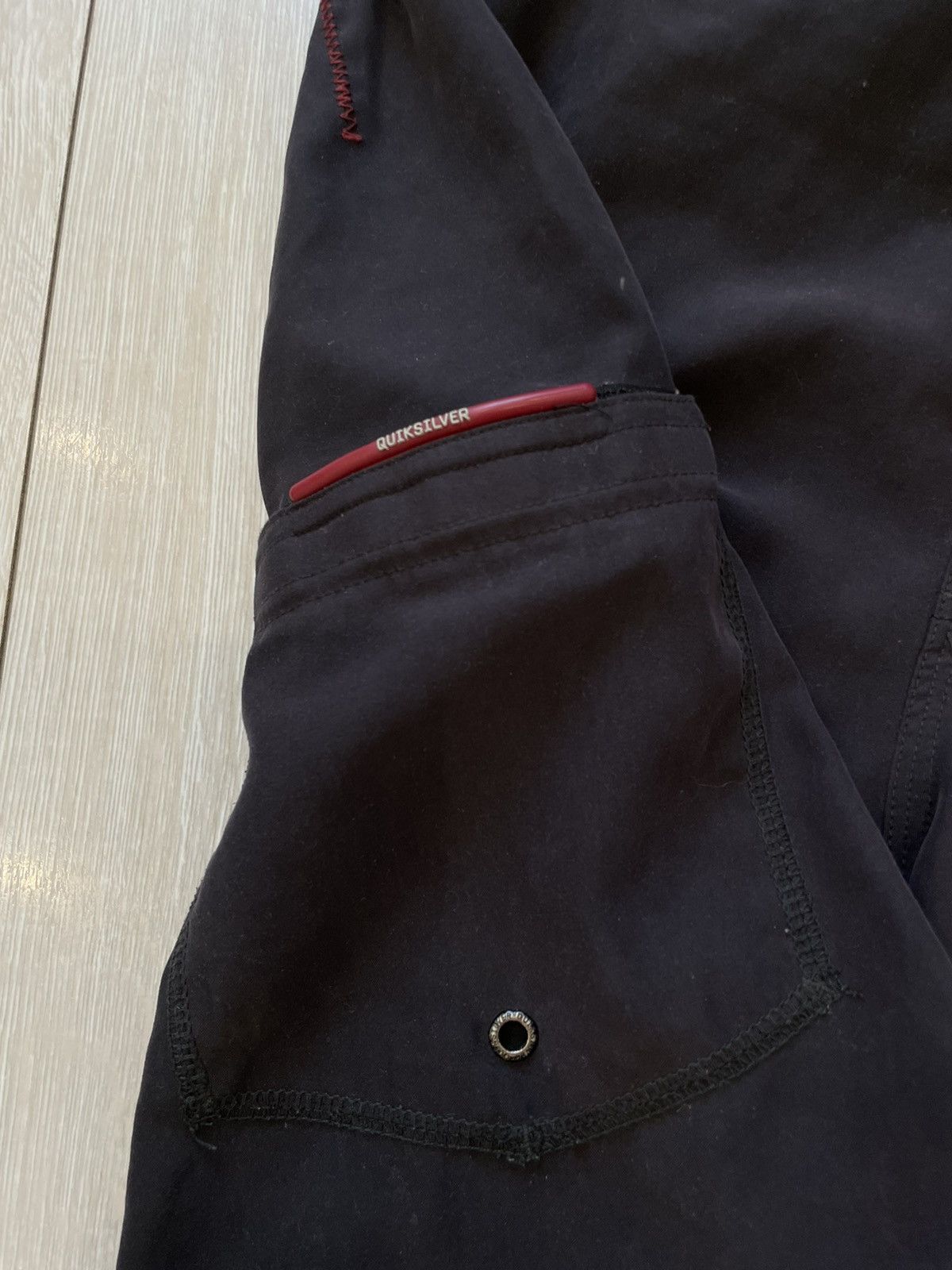 Quiksilver × Vintage Rare Vintage Quiksilver Big Logo Shorts Y2K Surfing Size US 32 / EU 48 - 5 Thumbnail