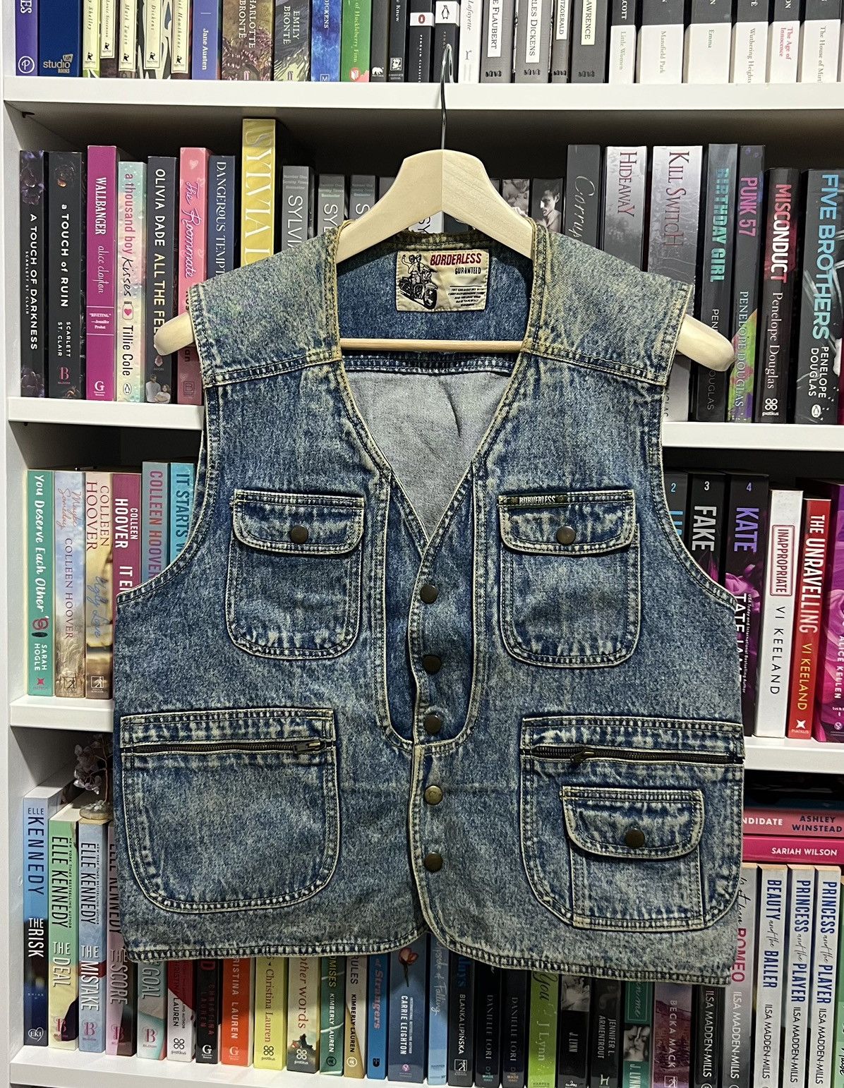 Vintage Vintage Borderless USA Denim Vest Size US L / EU 52-54 / 3 - 1 Thumbnail