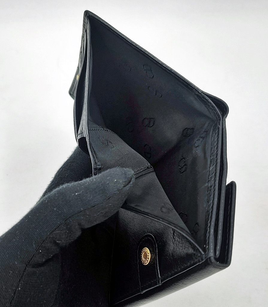Dior authentic CHRISTIAN DIOR vintage full leather short wallet Size ONE SIZE - 5 Thumbnail