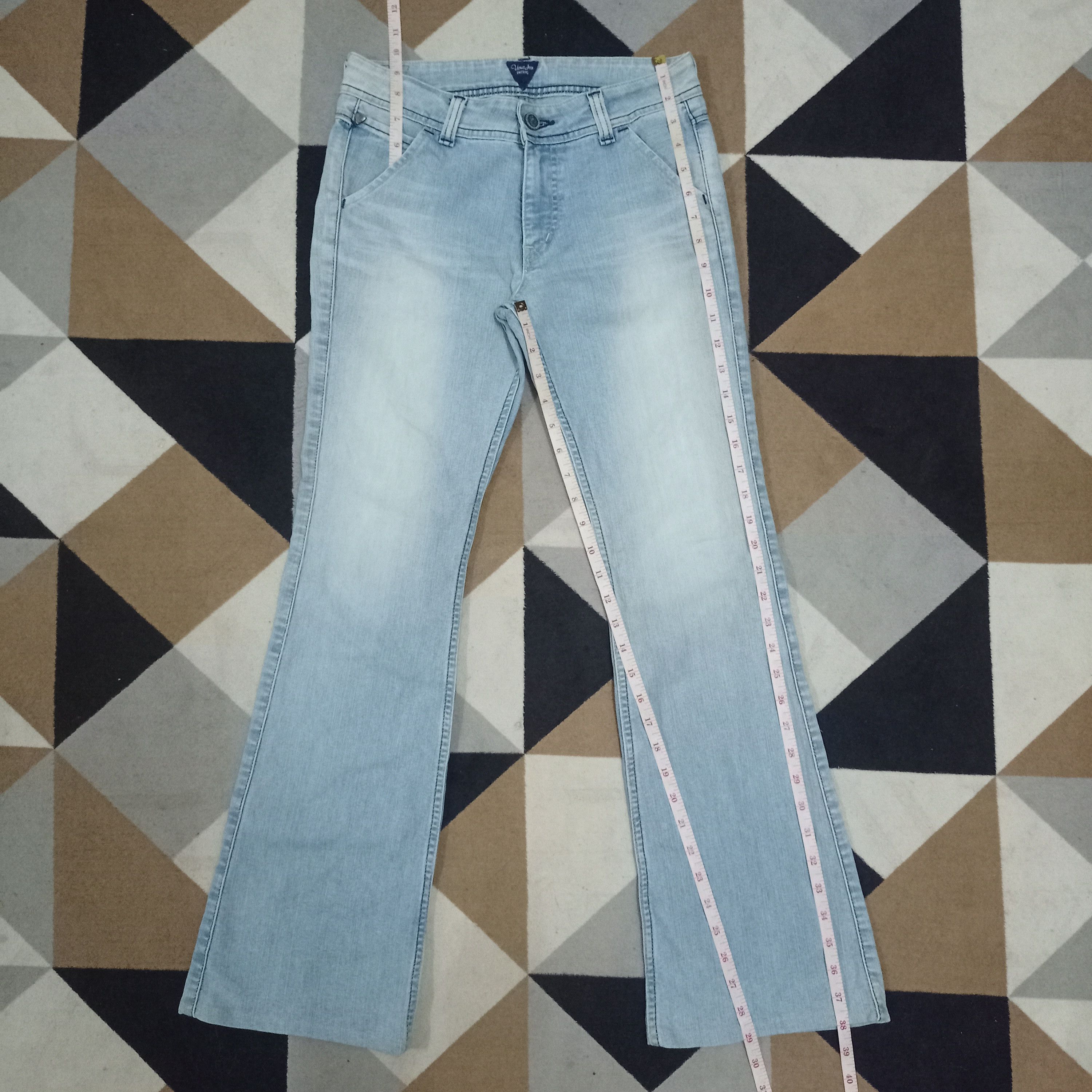Edwin × Japanese Brand Vintage Japanese Edwin Light Blue Flare Jeans Size 28" / US 6 / IT 42 - 9 Thumbnail