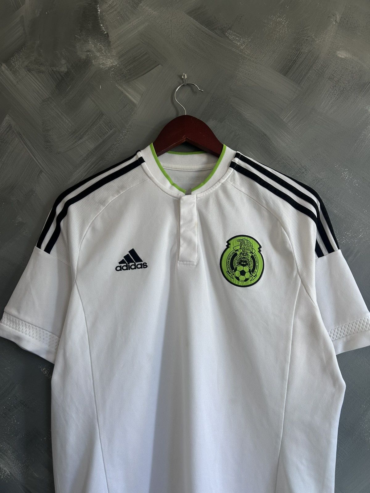 Adidas Mexico 2016 White Visit Jersey Size US L / EU 52-54 / 3 - 2 Thumbnail