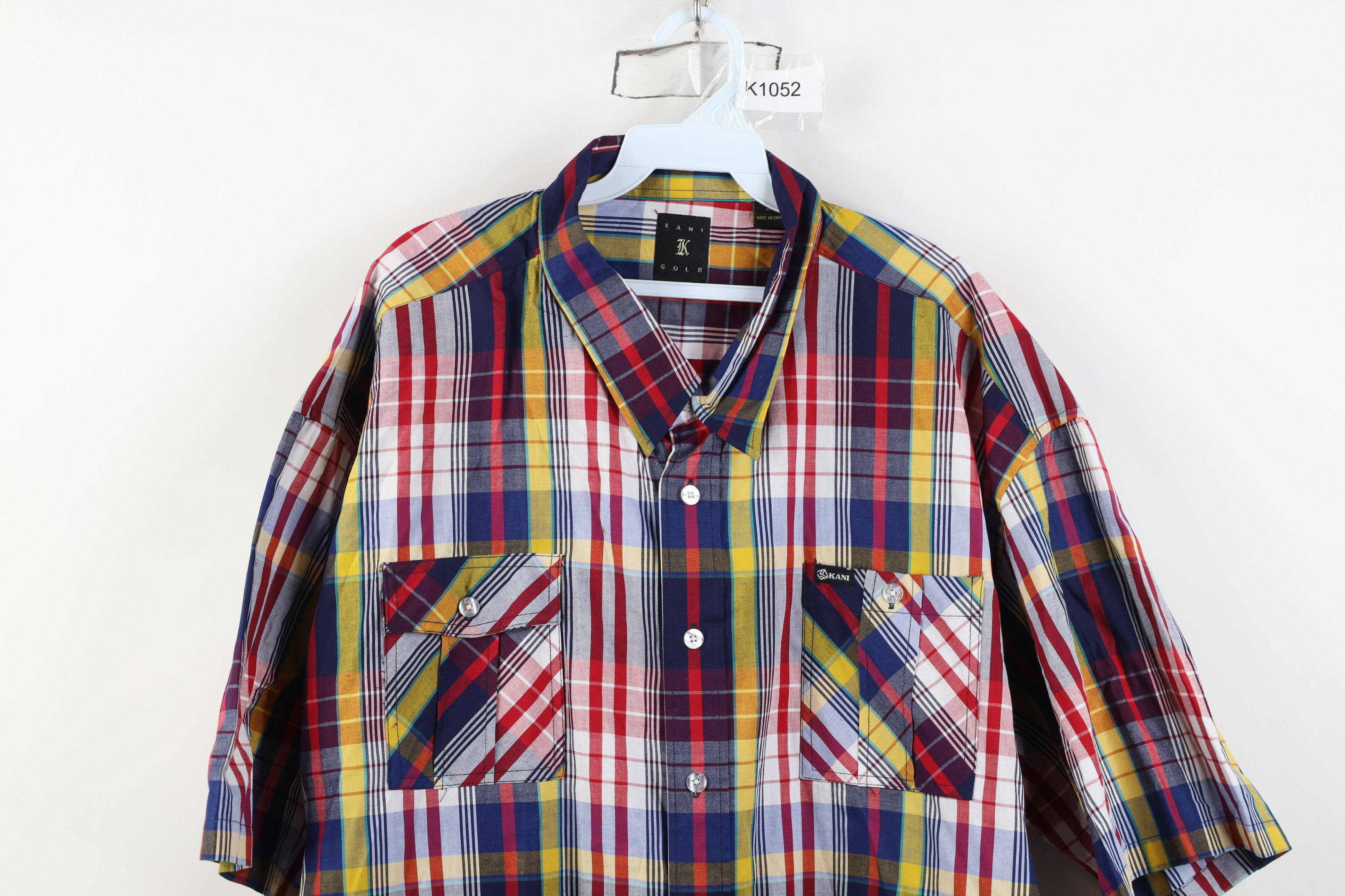 Karl Kani Vintage Karl Kani Plaid Short Sleeve Collared Button Shirt Size US XXL / EU 58 / 5 - 2 Thumbnail