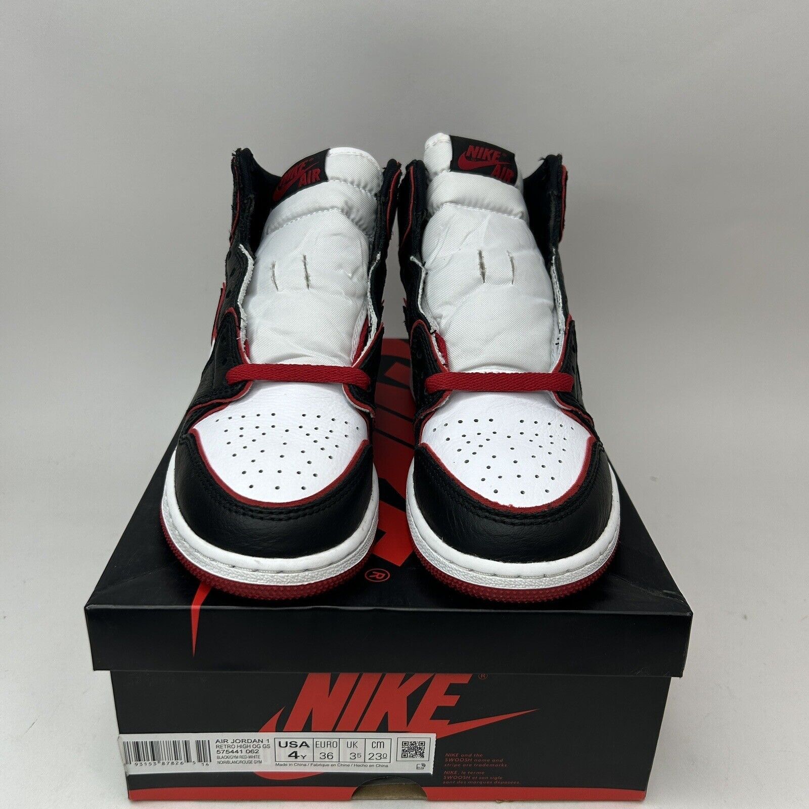 Nike Nike Shoes Air Jordan 1 Retro High OG BG “Bloodline” 2023 Size US 5.5 / IT 35.5 - 2 Thumbnail