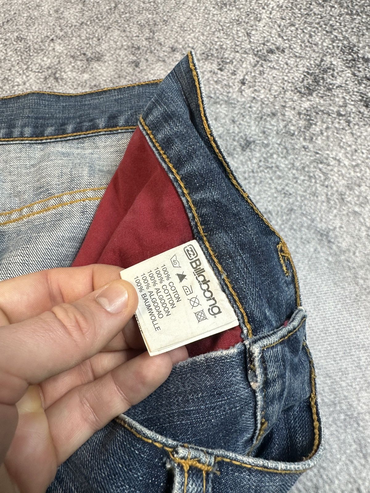 Billabong × Vintage Y2K Vintage Billabong Denim Shorts Rap Baggy Streetwear L Size US 34 / EU 50 - 6 Thumbnail