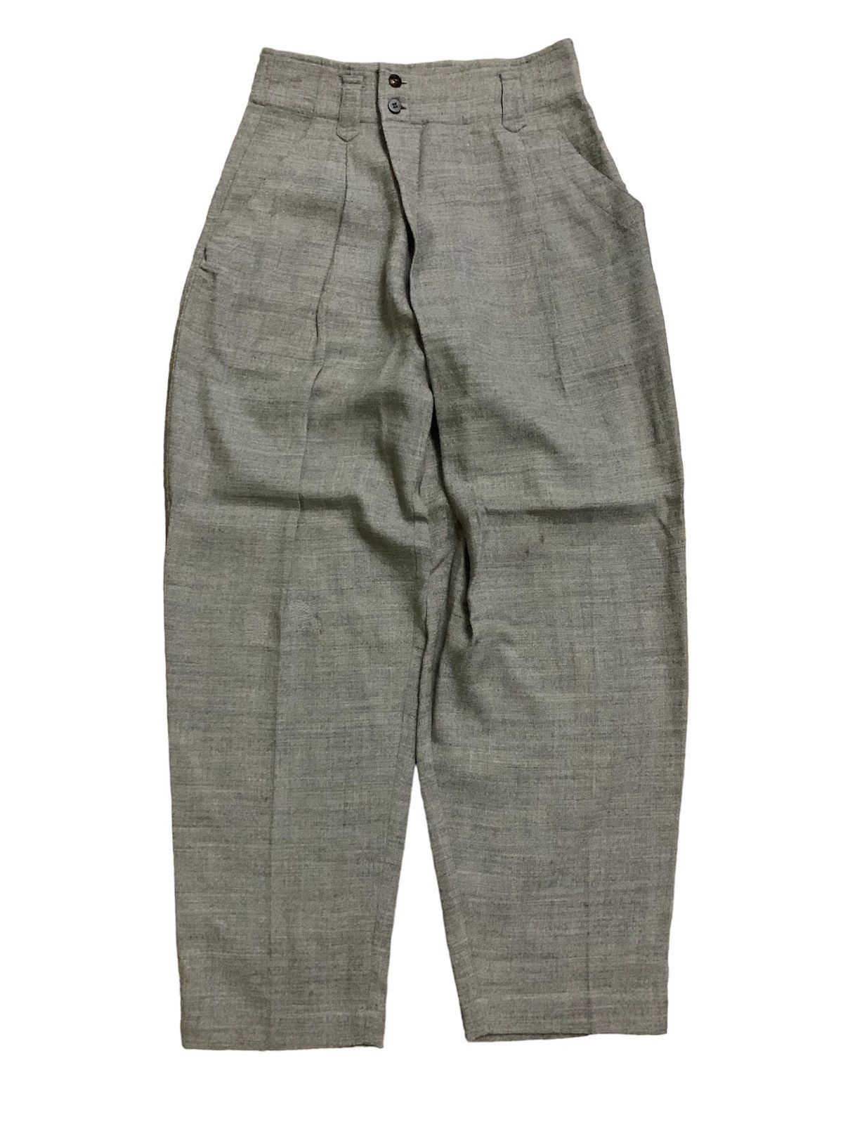 Issey Miyake 💥Vintage90s Issey Miyake High Waist Baggy Pant Size US 27 - 1 Thumbnail