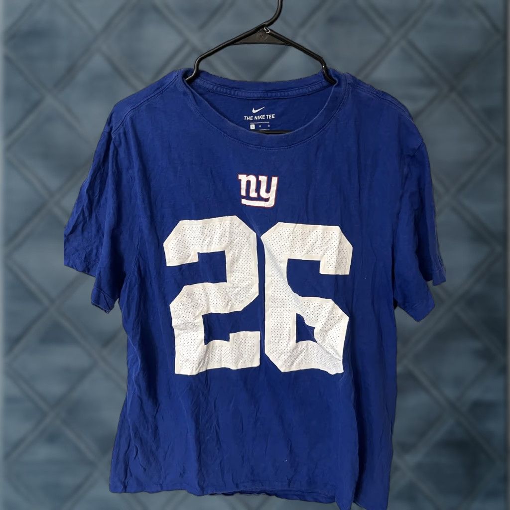 Nike Nike Dri-FIT Saquon Barkley NY Giants Blue Short Sleeve T-Shirt Mens Large Size US L / EU 52-54 / 3 - 1 Thumbnail