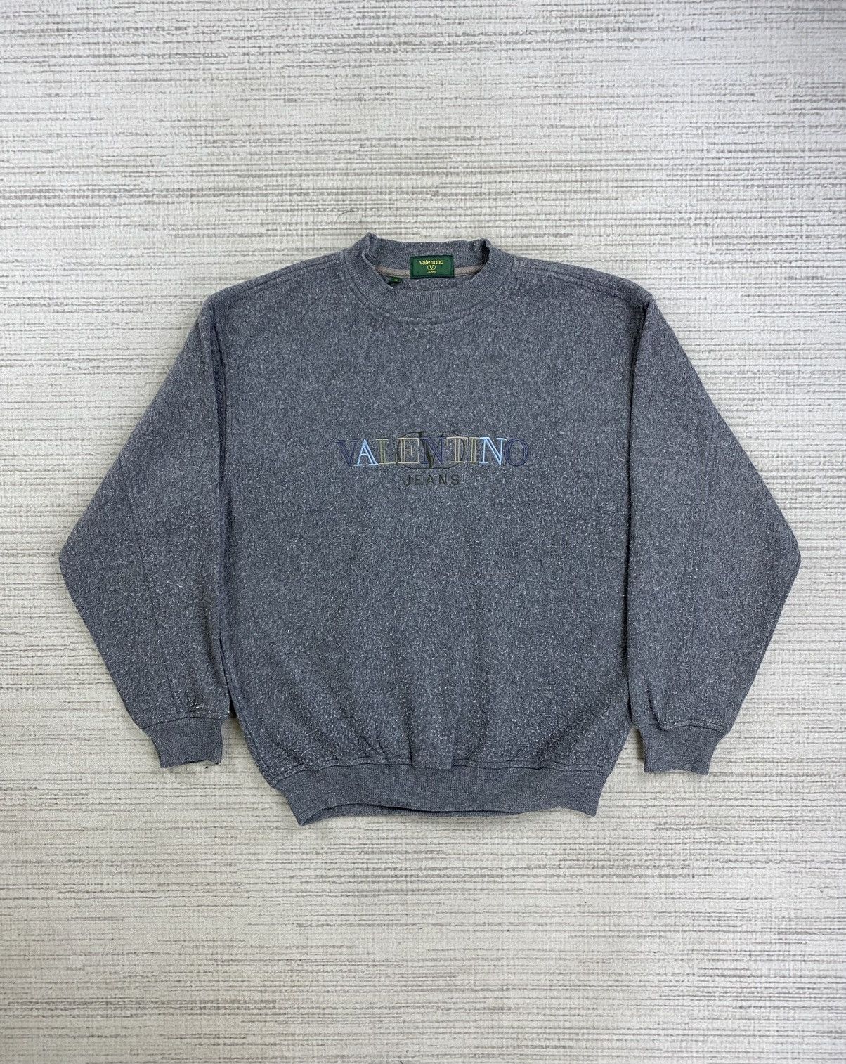 Valentino Vintage Valentino Jeans Embroidery Logo Sweatshirt Size US M / EU 48-50 / 2 - 1 Thumbnail
