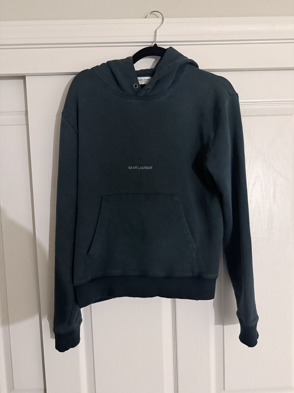 Saint Laurent Paris Saint Laurent logo hoodie Size US S / EU 44-46 / 1 - 1 Thumbnail