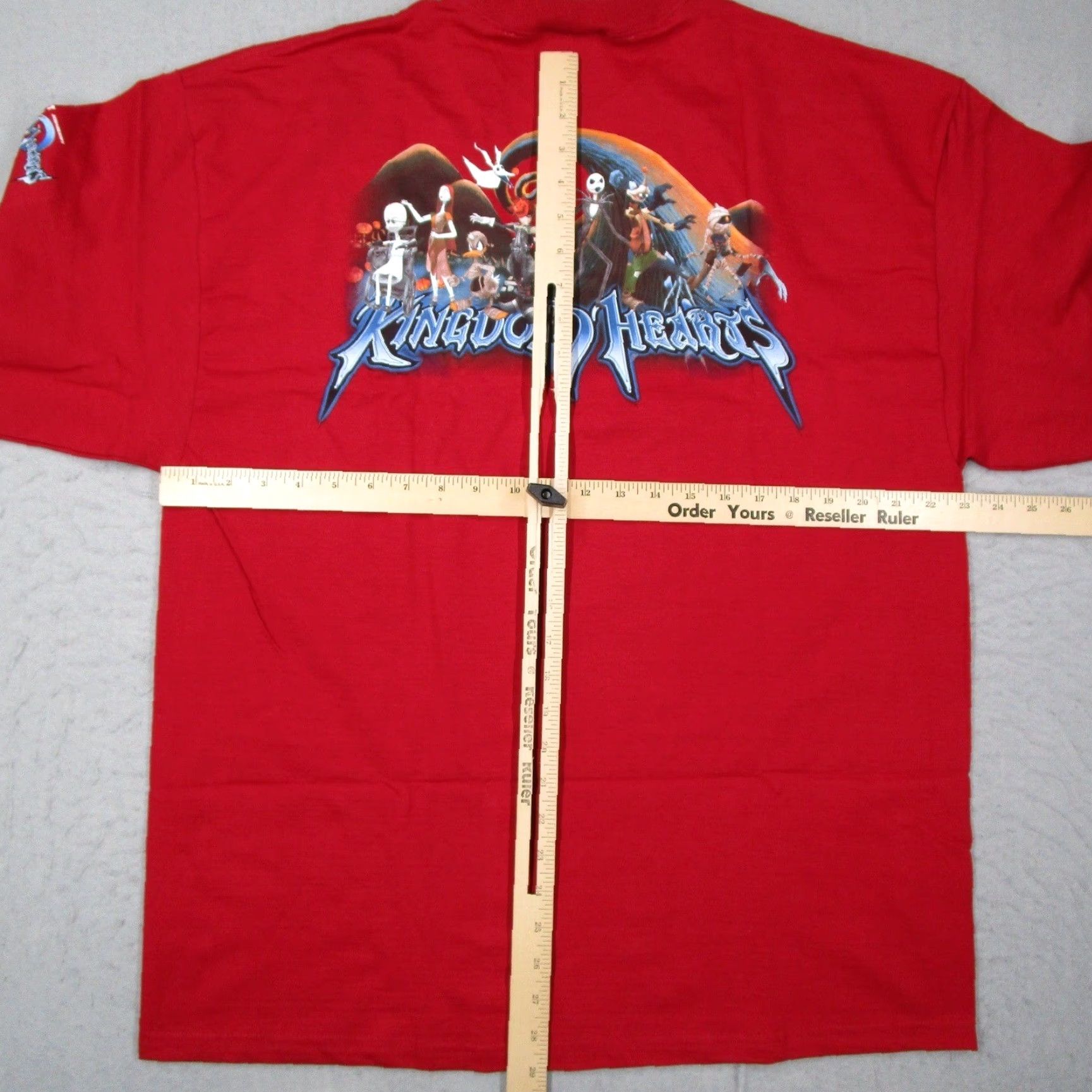 Disney VINTAGE Disney Kingdom Hearts Nightmare Before Christmas Red Shirt Men XL Sora Jack Y2K Size US XL / EU 56 / 4 - 7 Thumbnail