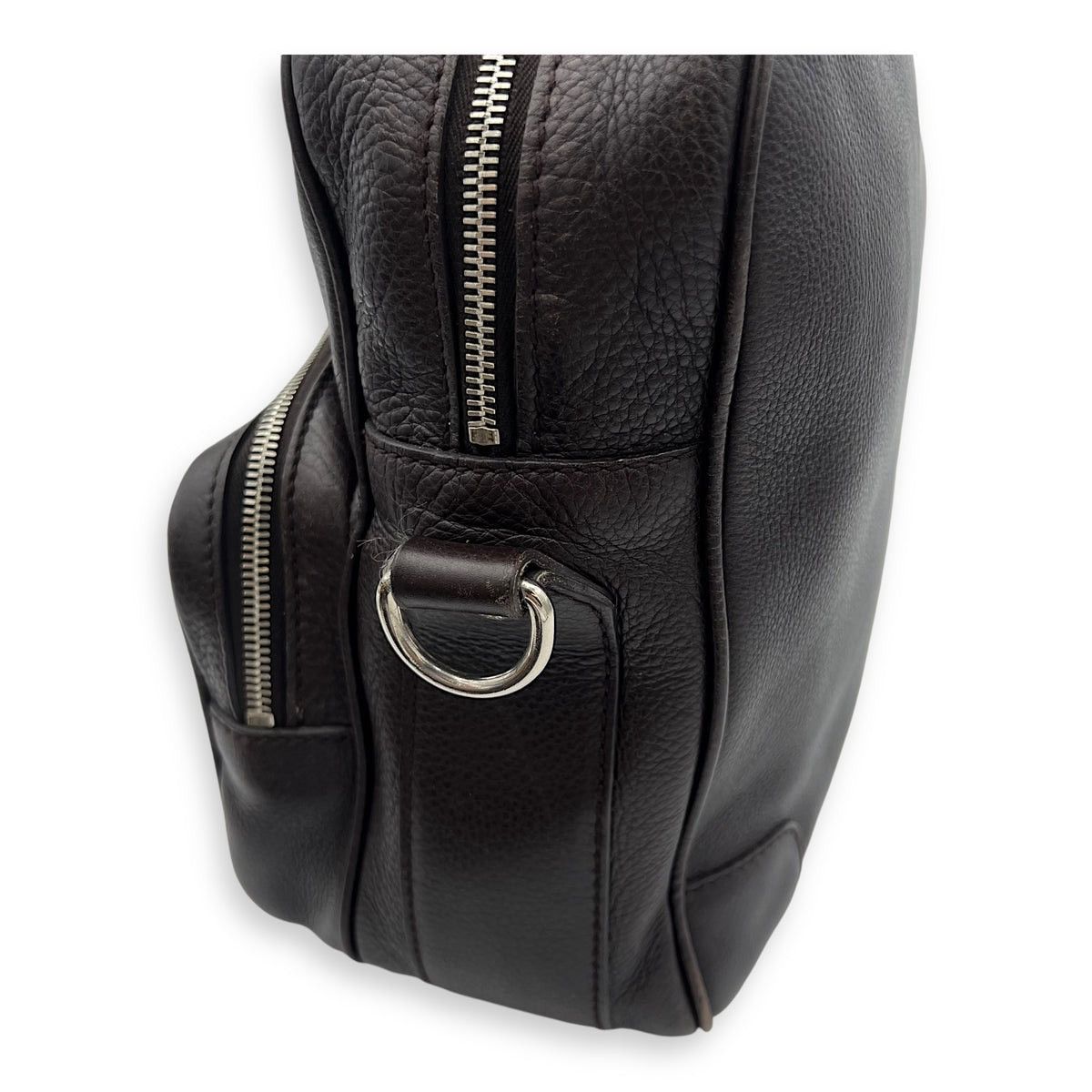 Gucci Gucci Brown Leather Unisex Reporter Messenger Crossbody Bag Size ONE SIZE - 9 Thumbnail