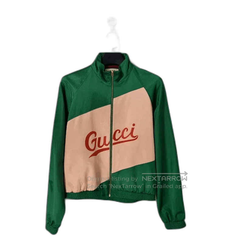 Gucci Gucci Logo Print Color Block Jacket-yf. Size US L / EU 52-54 / 3 - 1 Thumbnail