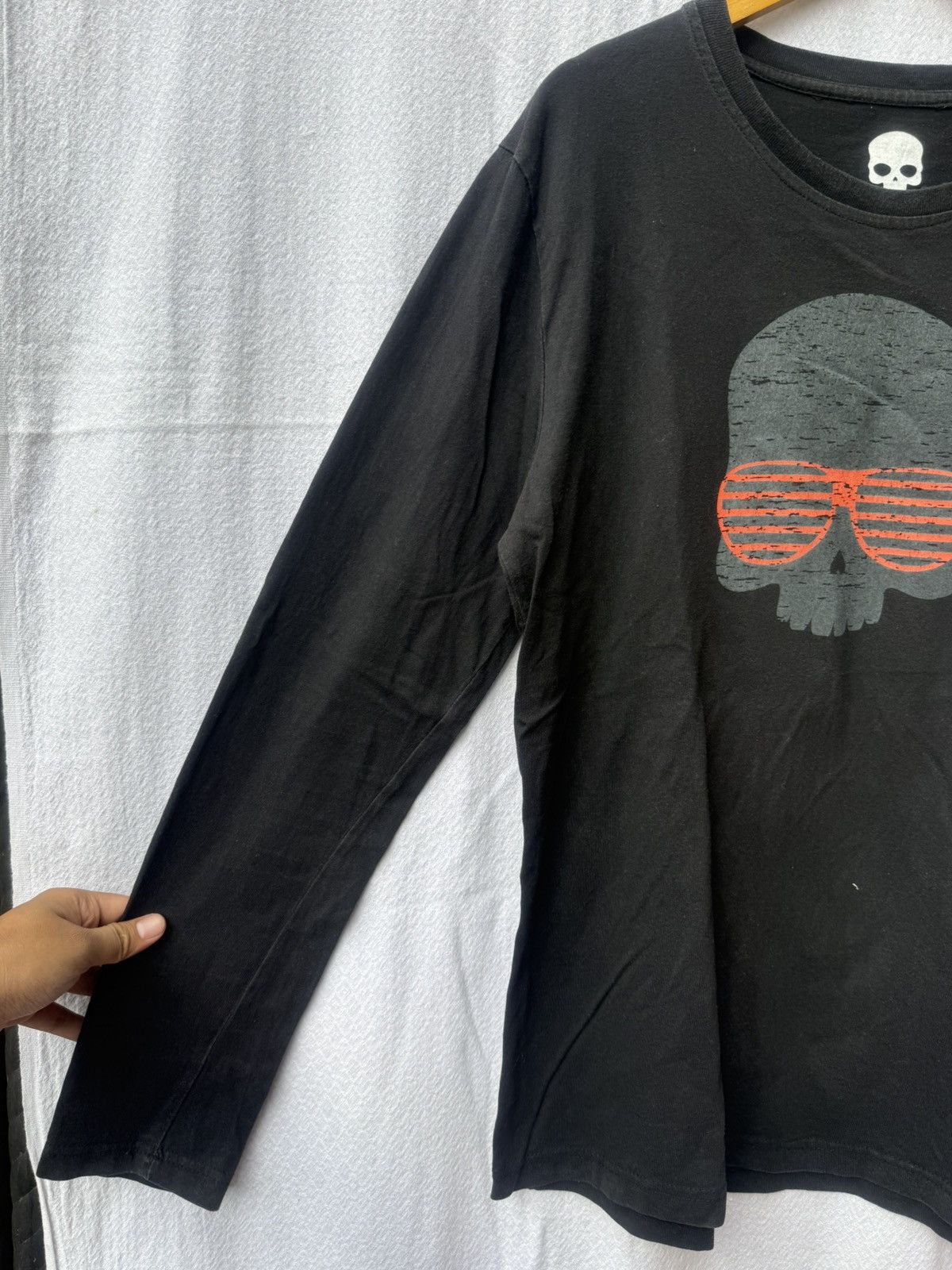 HYDROGEN Hydrogen skull longsleeve tee Size US L / EU 52-54 / 3 - 4 Thumbnail