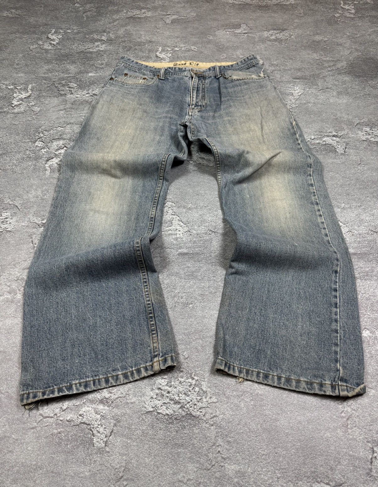 2000s Y2K Flared Bootcut Straight Washed Jeans Size 36
