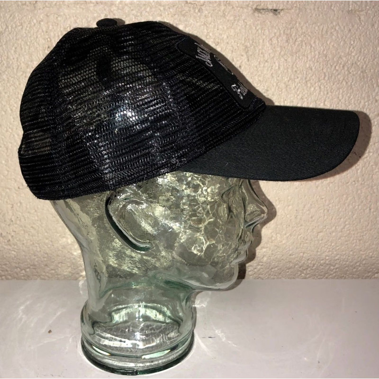 Vintage JACK DANIELS Old No. 7 Field Tester Black Trucker Snapback Hat Cap VTG Mens Adjustable Cap Tennessee Size ONE SIZE - 3 Thumbnail
