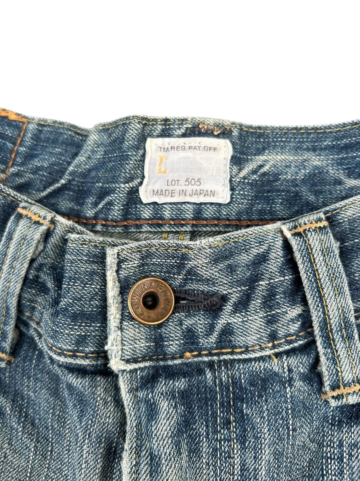 Kapital Thrashed Vintage Edwin 505zx Selvedge Denim Jeans japan Size US 31 - 9 Thumbnail