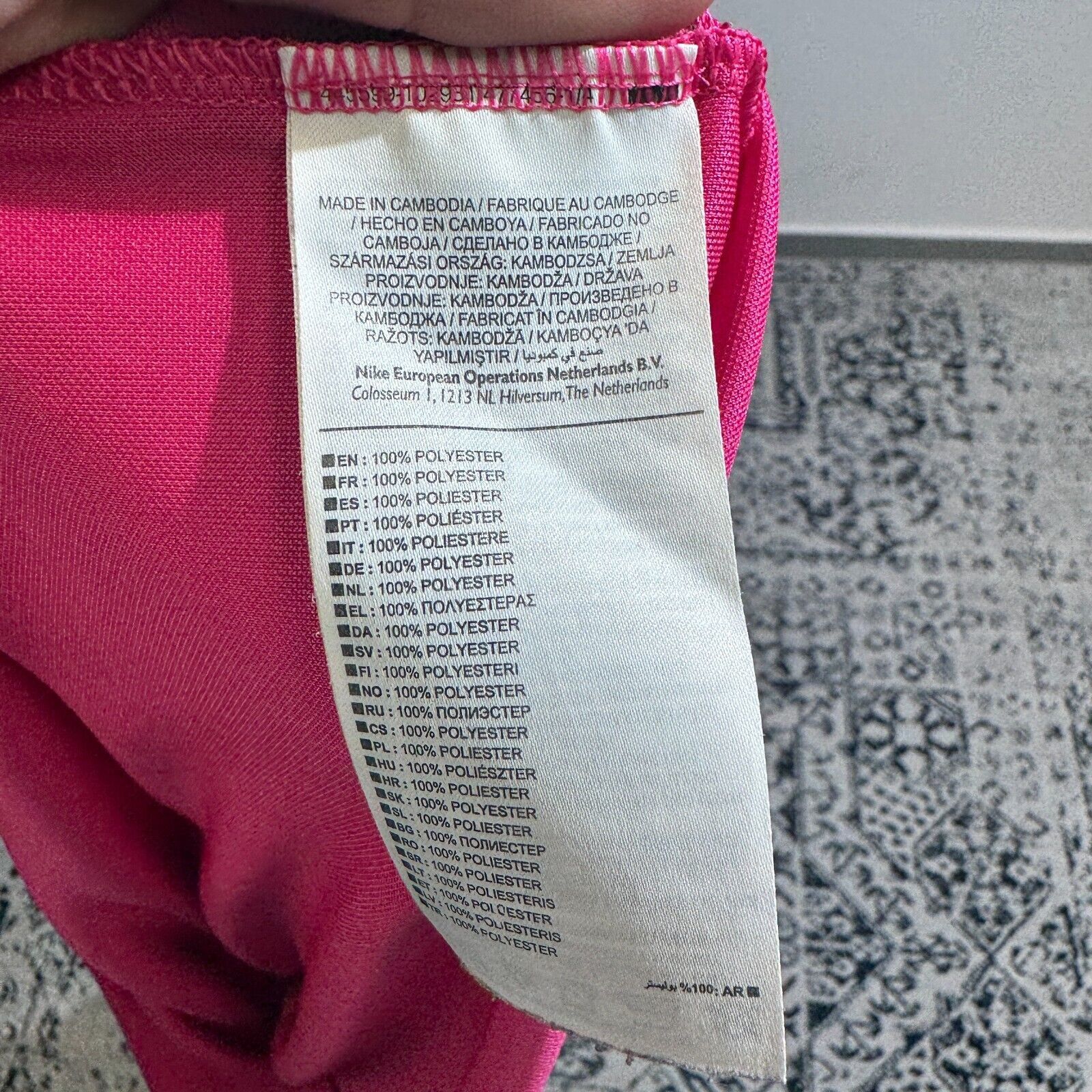 Nike × Vintage Nike Pink Polyester Jersey T-Shirt Size L Swag City Pepino Size US L / EU 52-54 / 3 - 10 Thumbnail