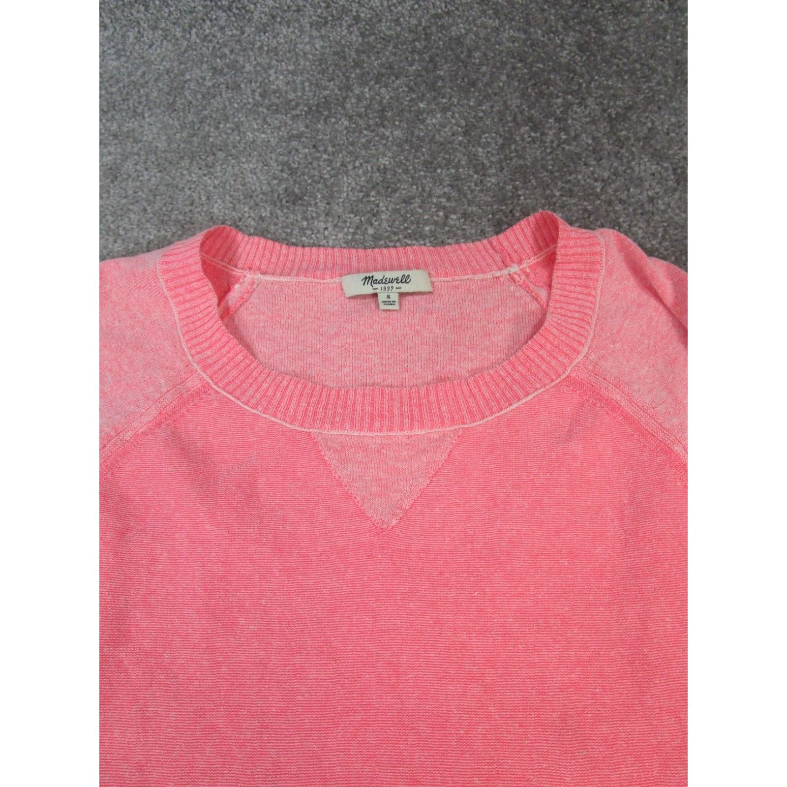 Madewell VINTAGE Madewell Sweater Womens Small Pullover Knit Crew Neck Long Sleeve Pink Casual Women Size S / US 4 / IT 40 - 2 Thumbnail