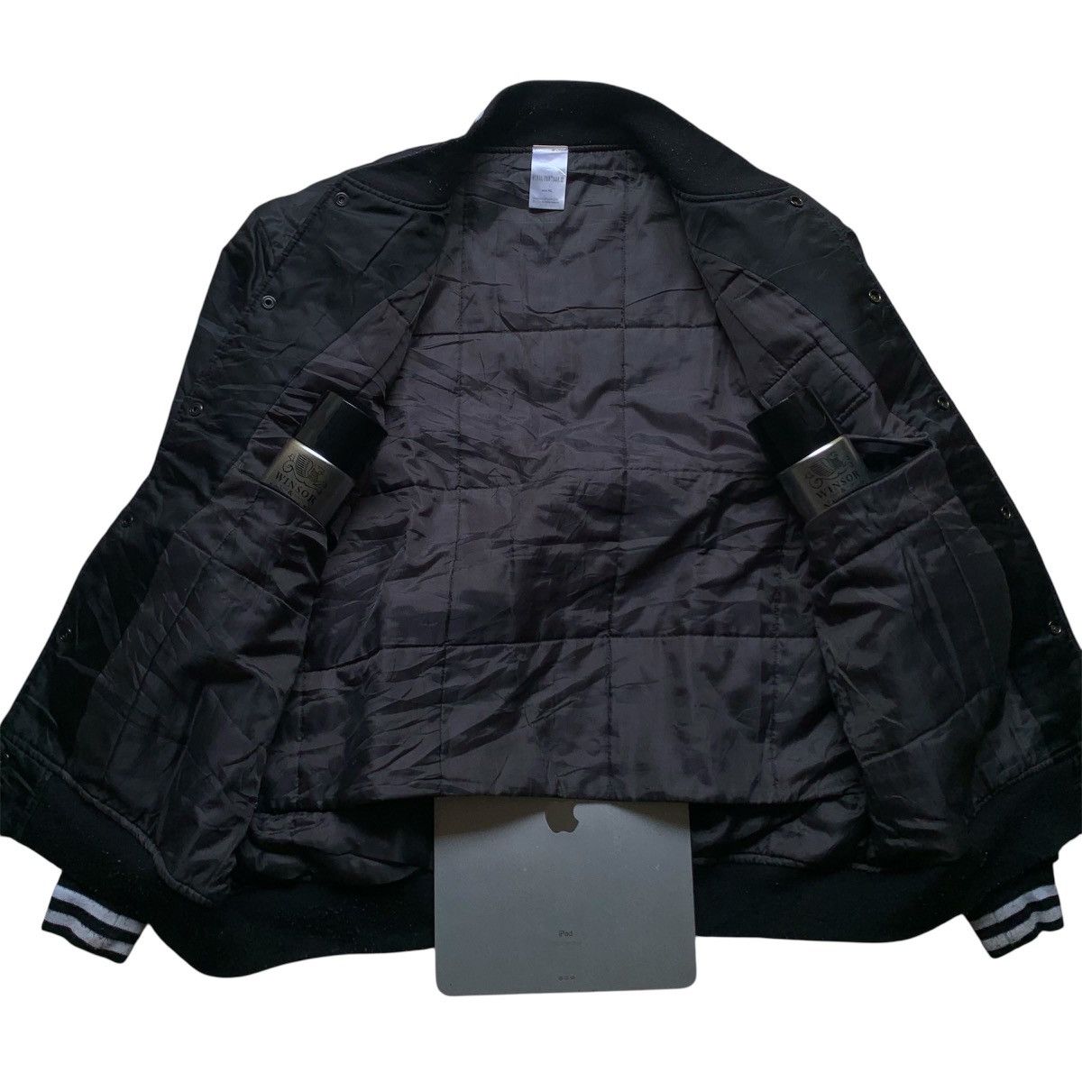 Anime Final fantasy XI with patch of Fenrir wolf varsity jacket Size US XL / EU 56 / 4 - 8 Thumbnail