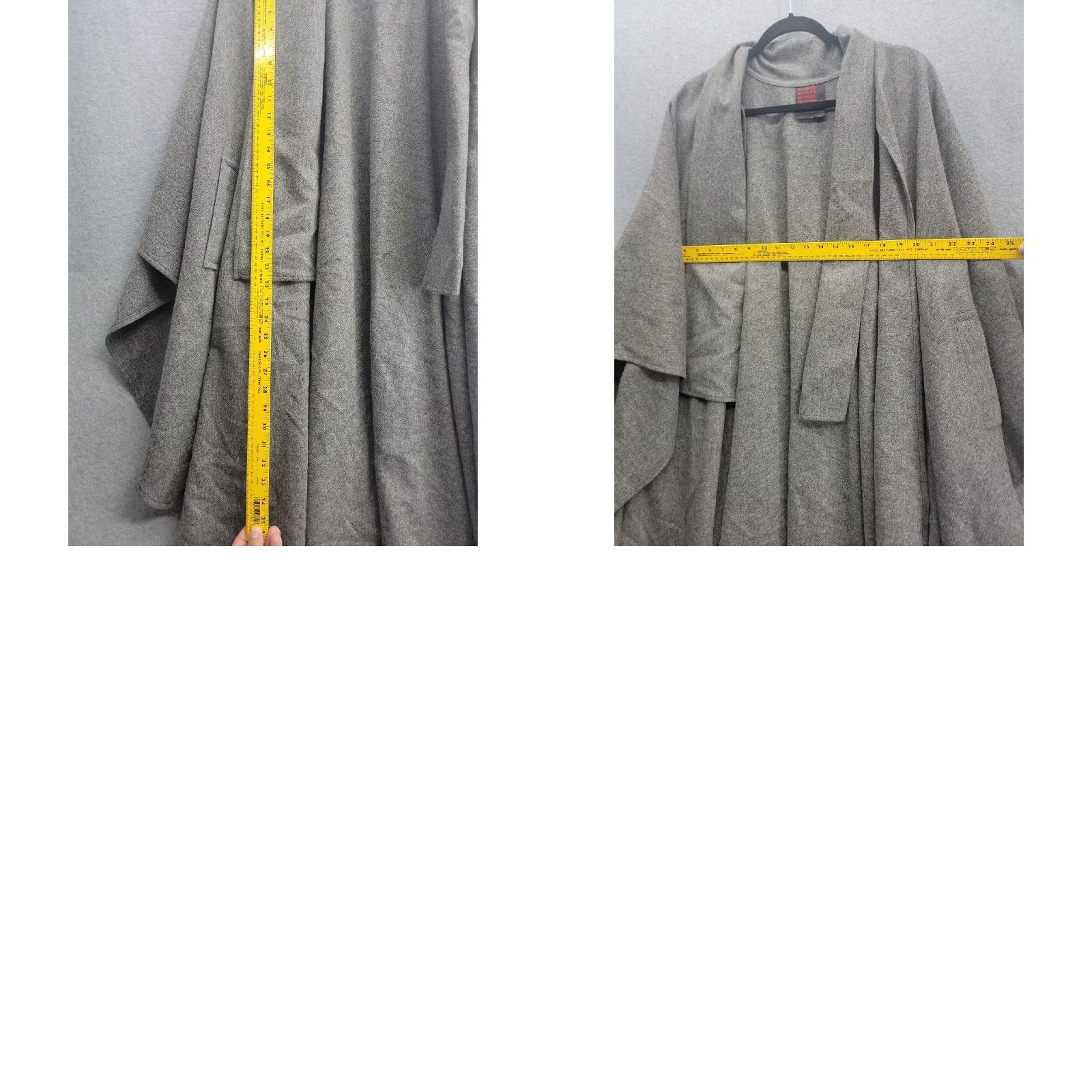 Mackintosh VINTAGE Mackintosh Coat Womens Wool Overcoat Gray One Size Pockets Long Winter Casual Formal Party/Cocktail Ladies 1size Size ONE SIZE - 9 Thumbnail