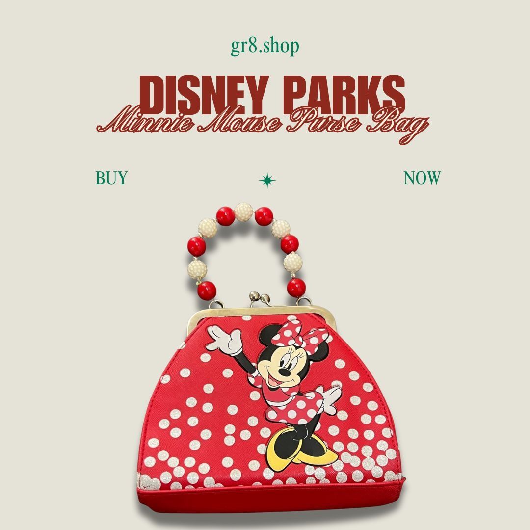 Disney Disney Parks Minnie Mouse Red Polka Dot Handbag W/ Bow & Bea Size ONE SIZE - 1 Thumbnail