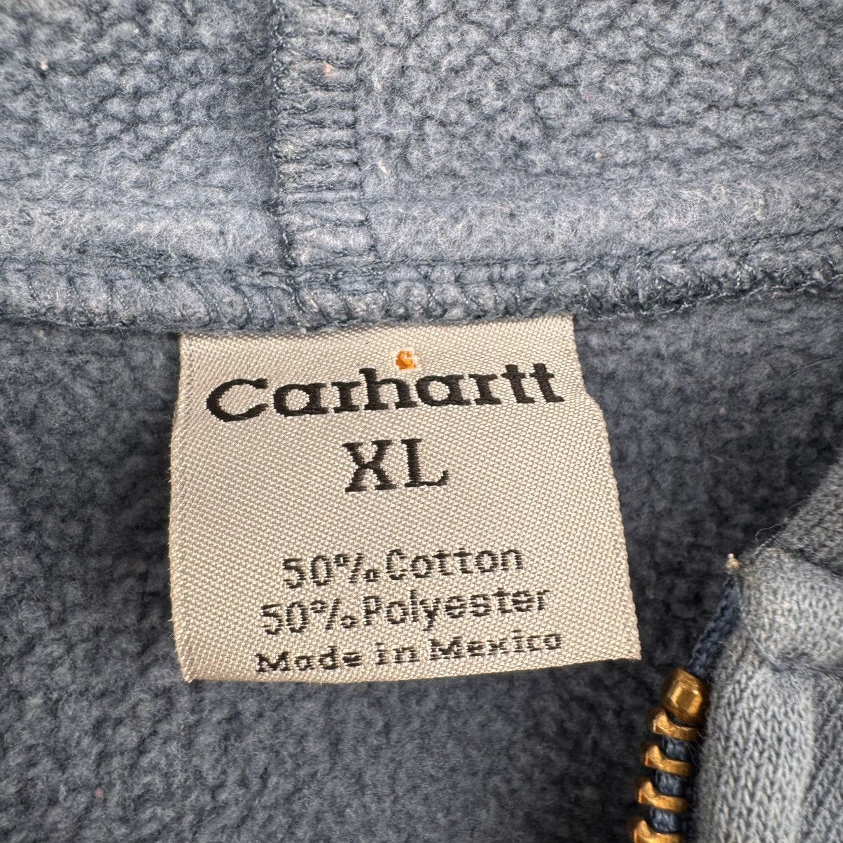 Carhartt Vintage Carhartt Blue Full Zip Hoodie XL Size US XL / EU 56 / 4 - 4 Thumbnail