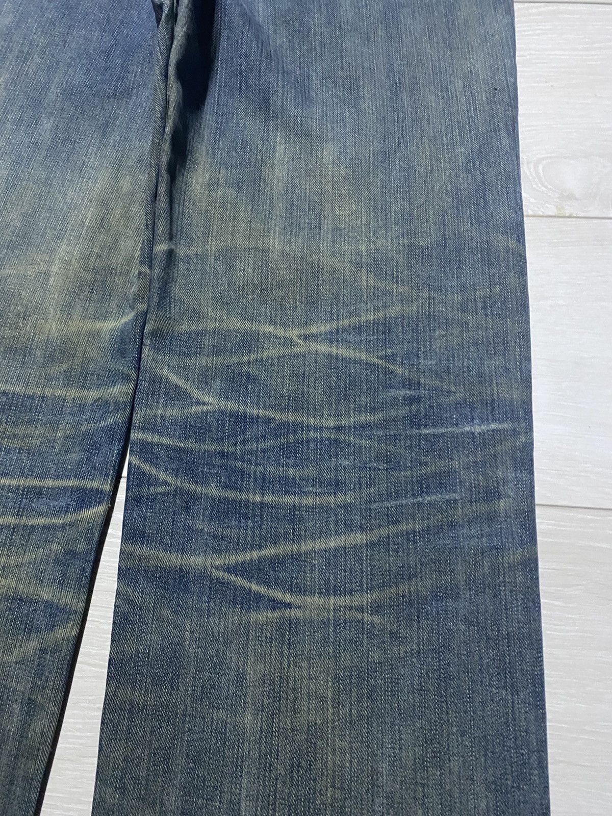 Edwin Vintage Edwin 404 Crazy Mud Wash Distressed Jeans Size US 34 / EU 50 - 8 Thumbnail