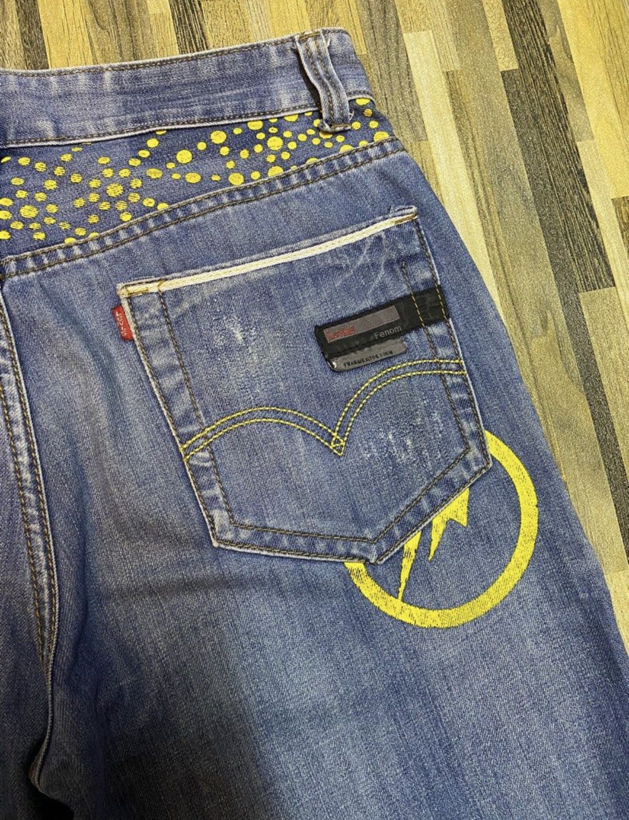 Fragment Design Levis Fenon by Fragment design Iconic Logo Studded short Size US 33 - 3 Thumbnail