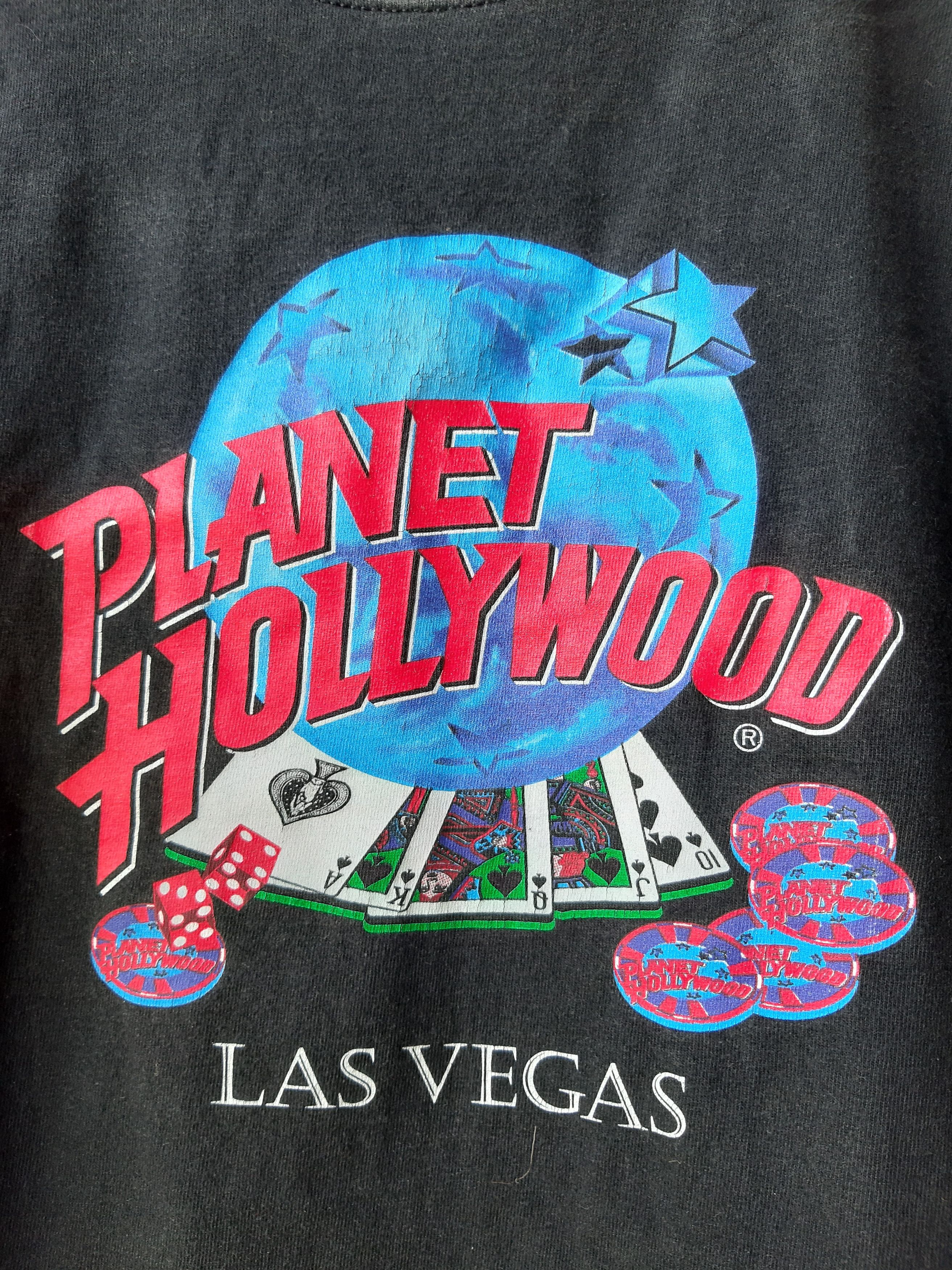 Planet Hollywood × Vintage Vintage 90s Planet Hollywood Las Vegas Streetwear Tee Y2K Size US L / EU 52-54 / 3 - 3 Thumbnail