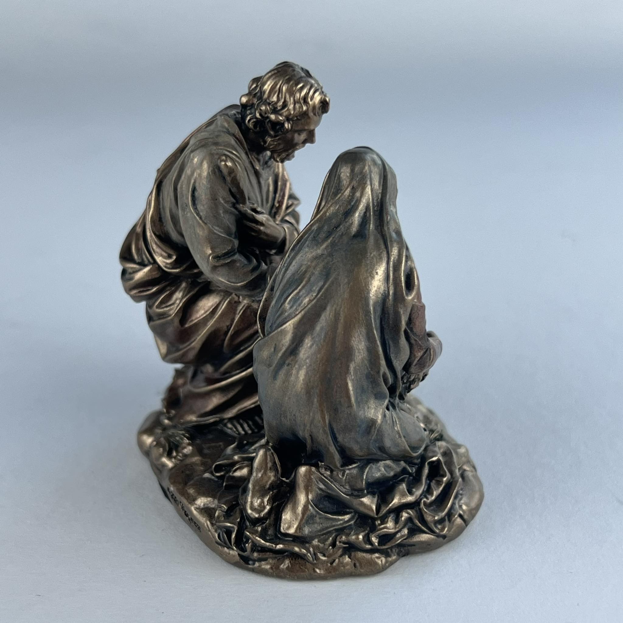 Vintage Beautiful small Figure Polystone Bronze Decor Made in Italy Size ONE SIZE - 5 Thumbnail