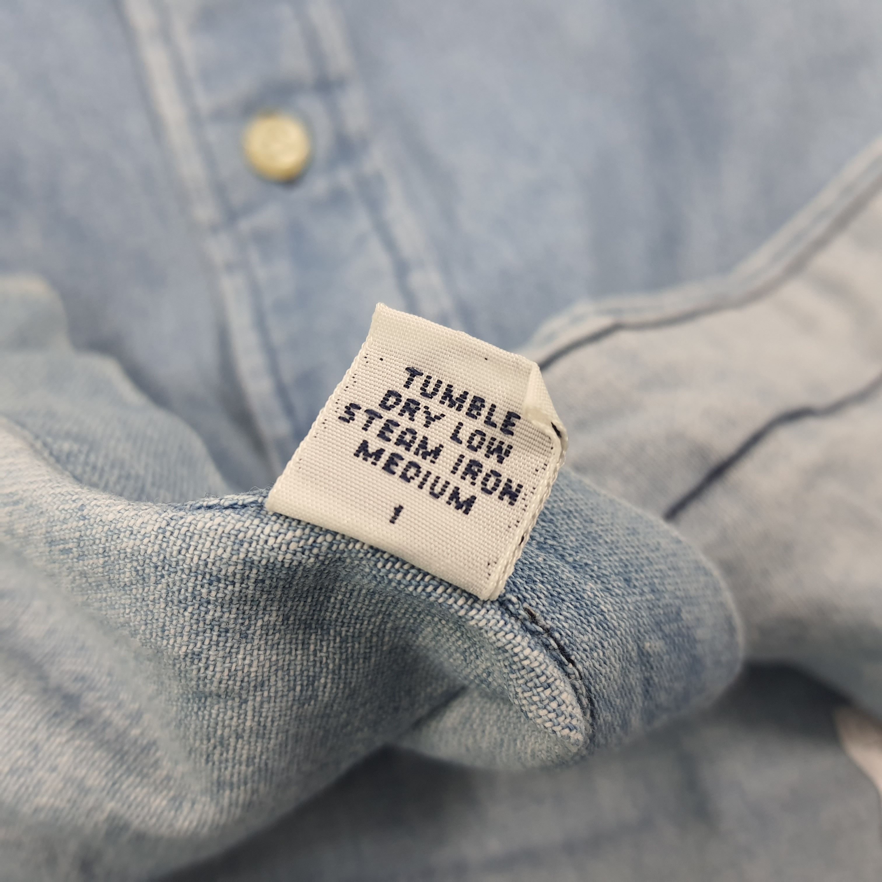Ralph Lauren × Vintage Vintage Ralph Lauren Button Up Denim Shirt Size US L / EU 52-54 / 3 - 7 Thumbnail