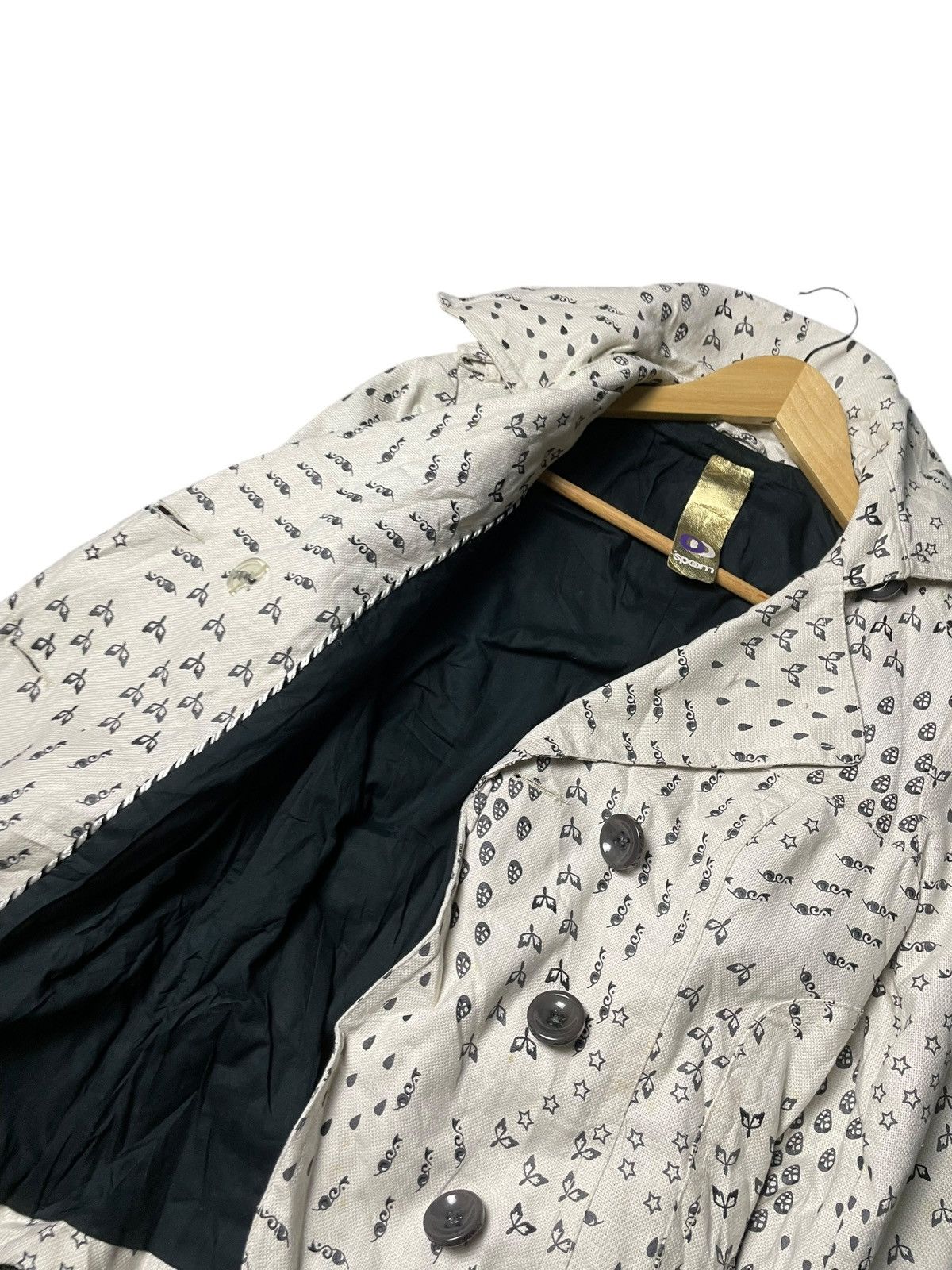 Japanese Brand × Vintage OO Japanese Brand Double Breasted Abstract Jacket (96) Size US XXS / EU 40 - 5 Thumbnail