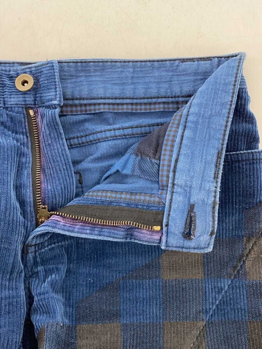 Number (N)ine AW08 Check Print Corduroy Straight Leg Pants Size US 28 / EU 44 - 4 Thumbnail