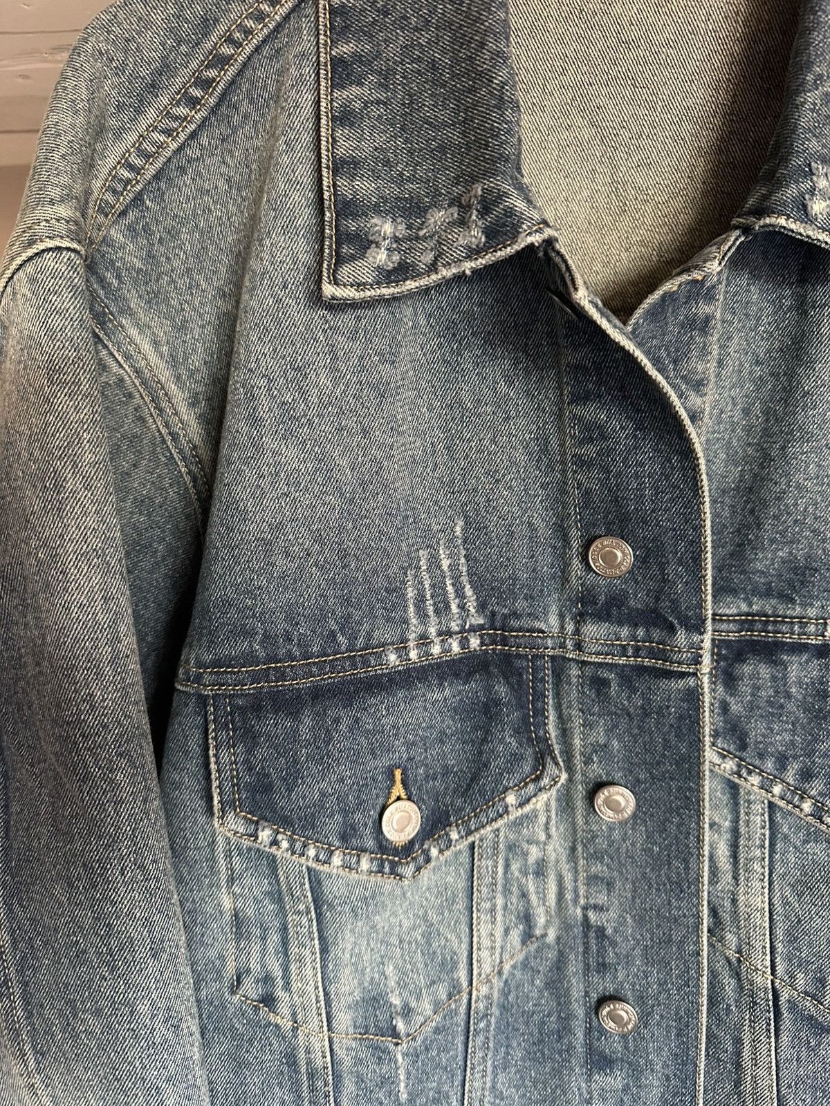 Cole Buxton Cole buxton cropped denim jacket Size US L / EU 52-54 / 3 - 6 Thumbnail