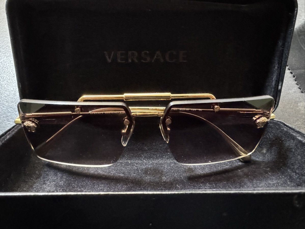 Versace Versace Rimless Sunglasses Size ONE SIZE - 1 Thumbnail