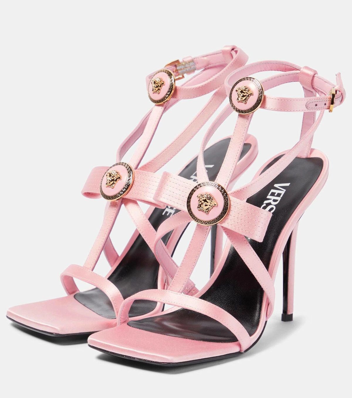 Versace o1y0226 Ankle Strap Sandals in Pink Size US 8 / IT 38 - 2 Thumbnail
