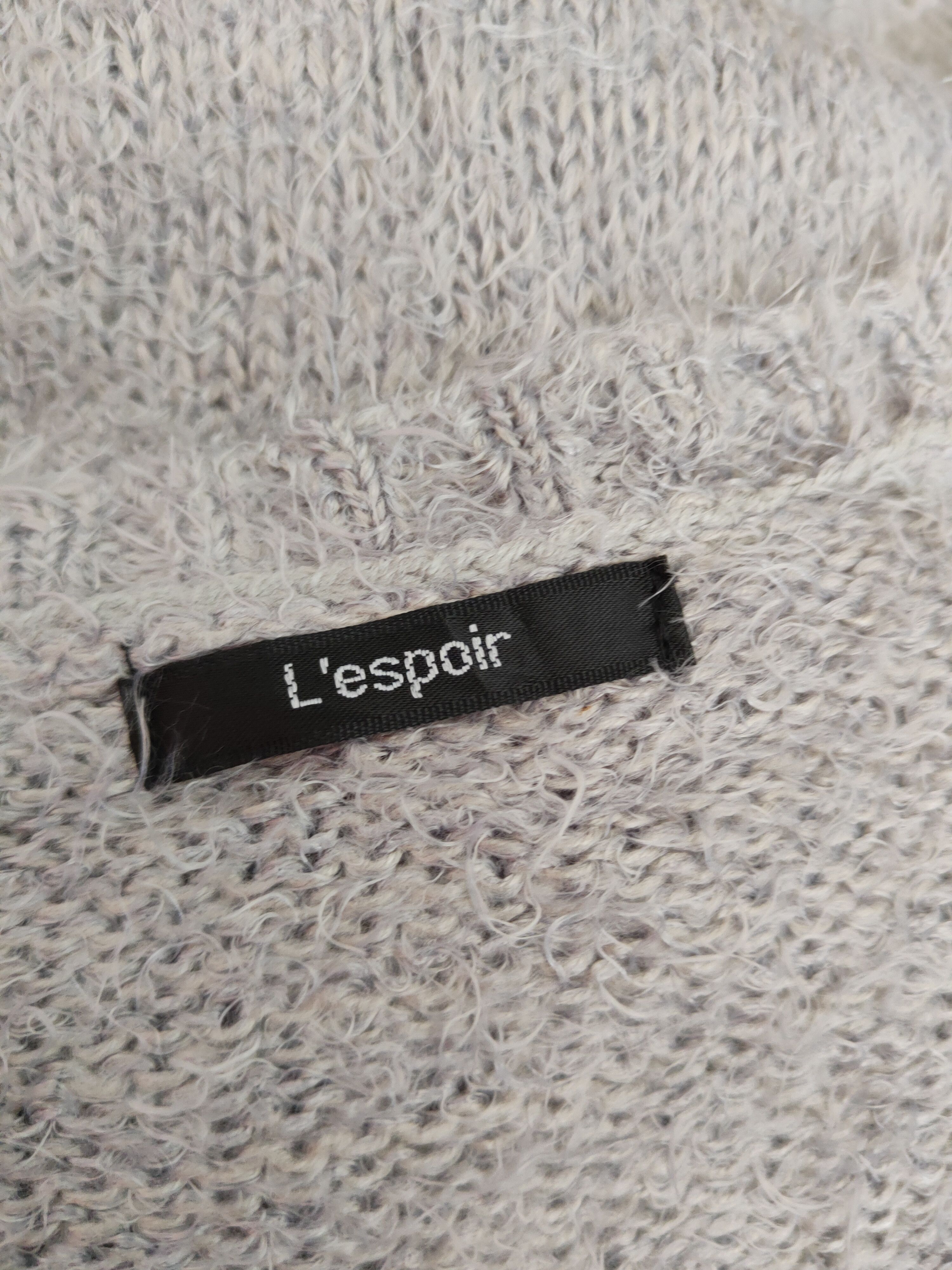 Japanese Brand × Vintage Vintage Avant garde by L'espoir Gray Fur Mohair Knitwear Size M / US 6-8 / IT 42-44 - 12 Thumbnail